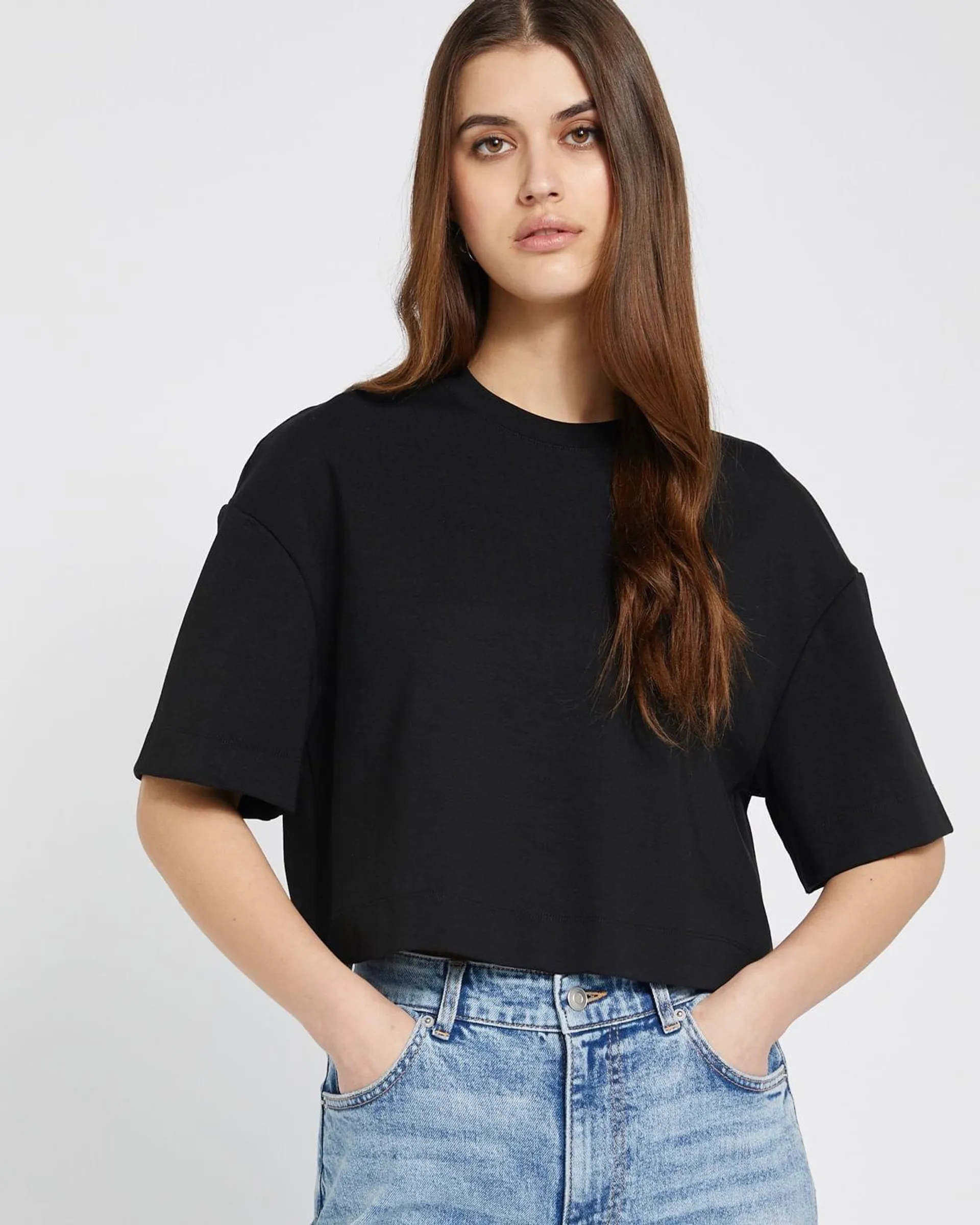 Savida Cropped Oversized T-Shirt