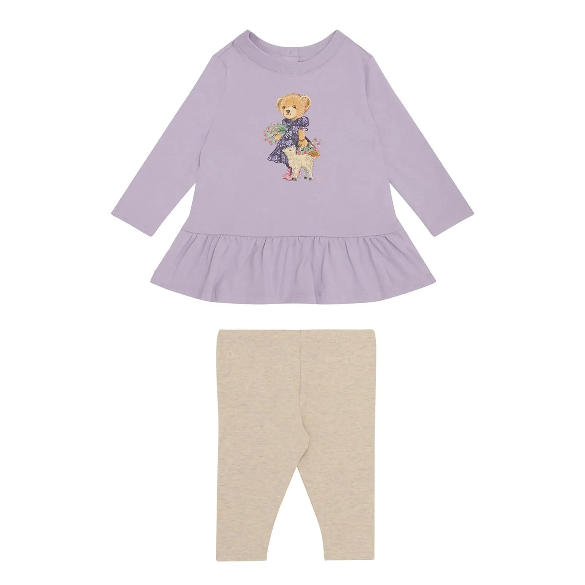 Two-Piece Polo Bear Top & Leggings Set 6-24 Months