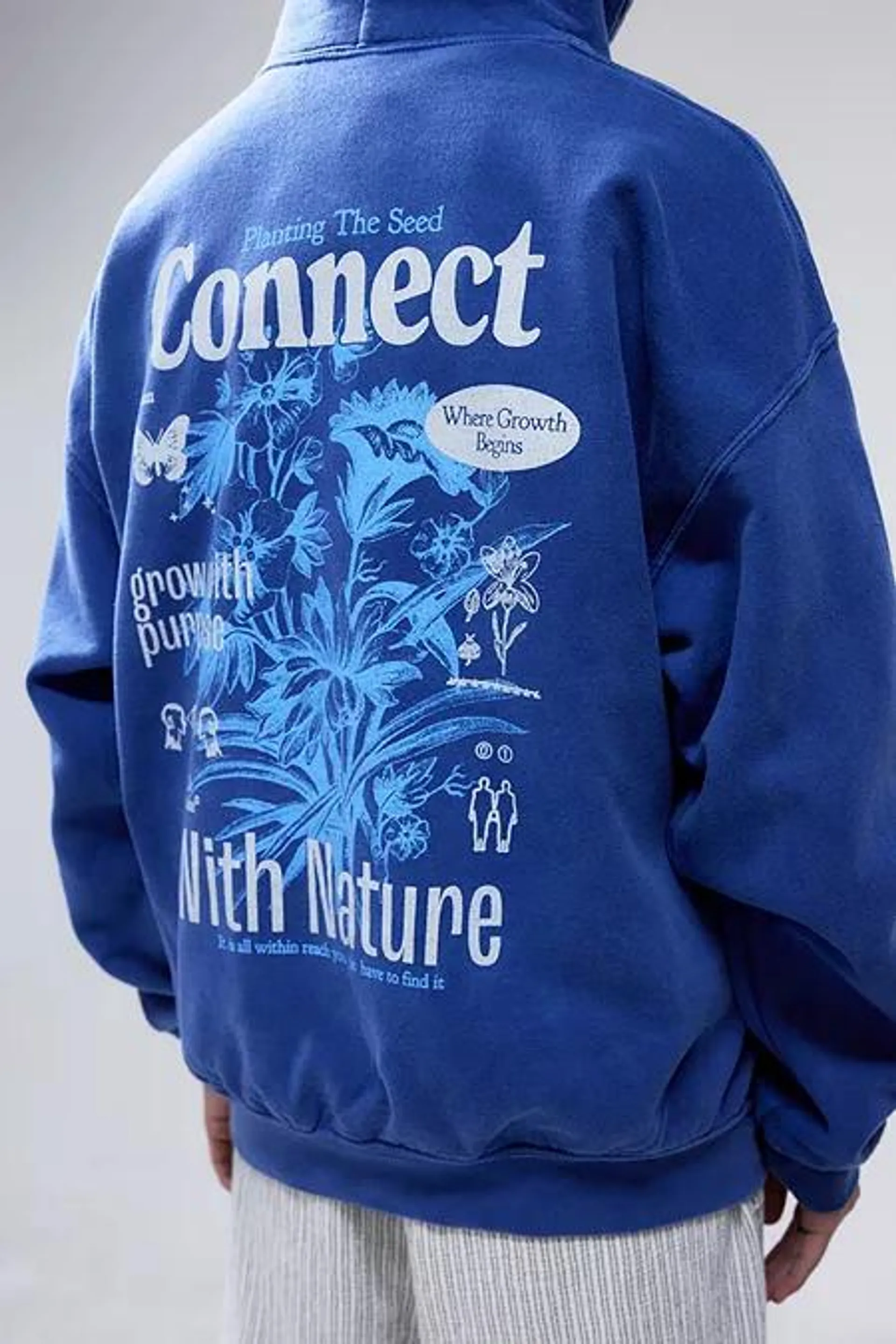 UO Navy Connect With Nature Hoodie