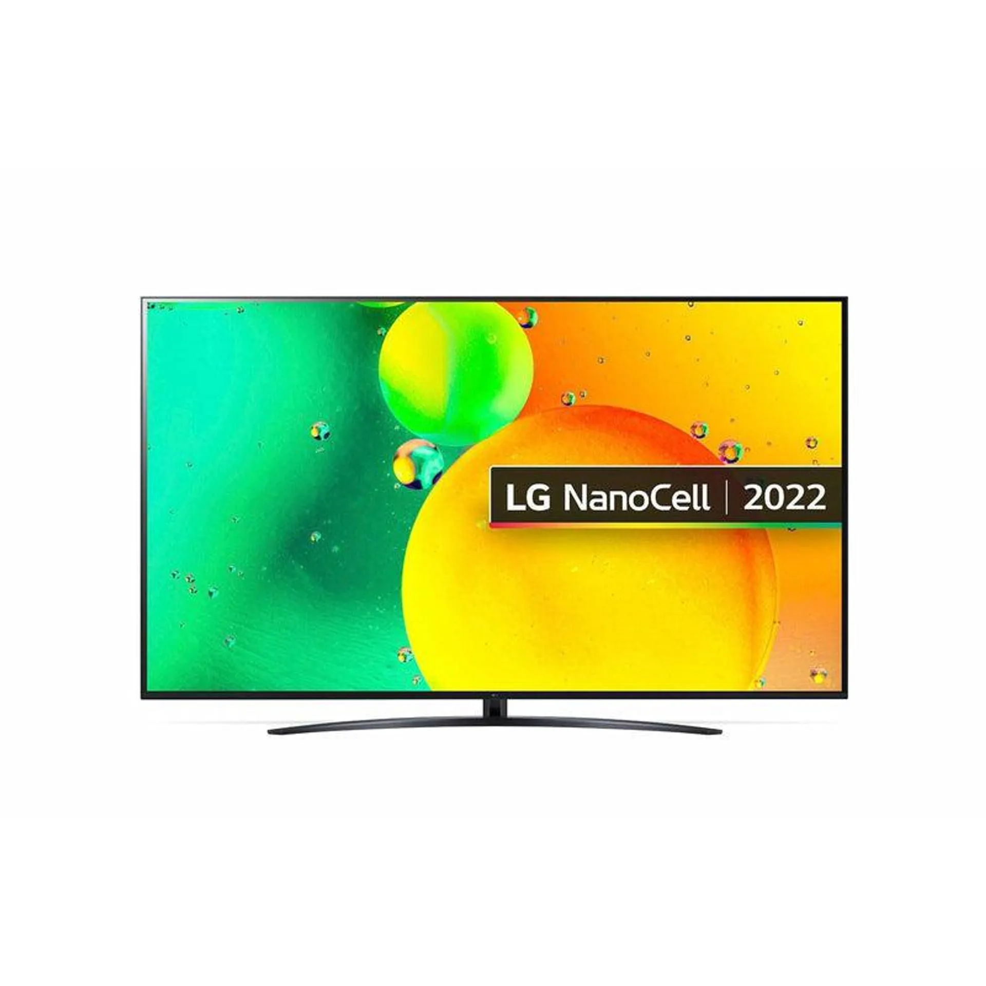 LG Nano76 55" 4K HDR NanoCell LCD Smart TV - Ashed Blue | 55NANO766QA.AEK