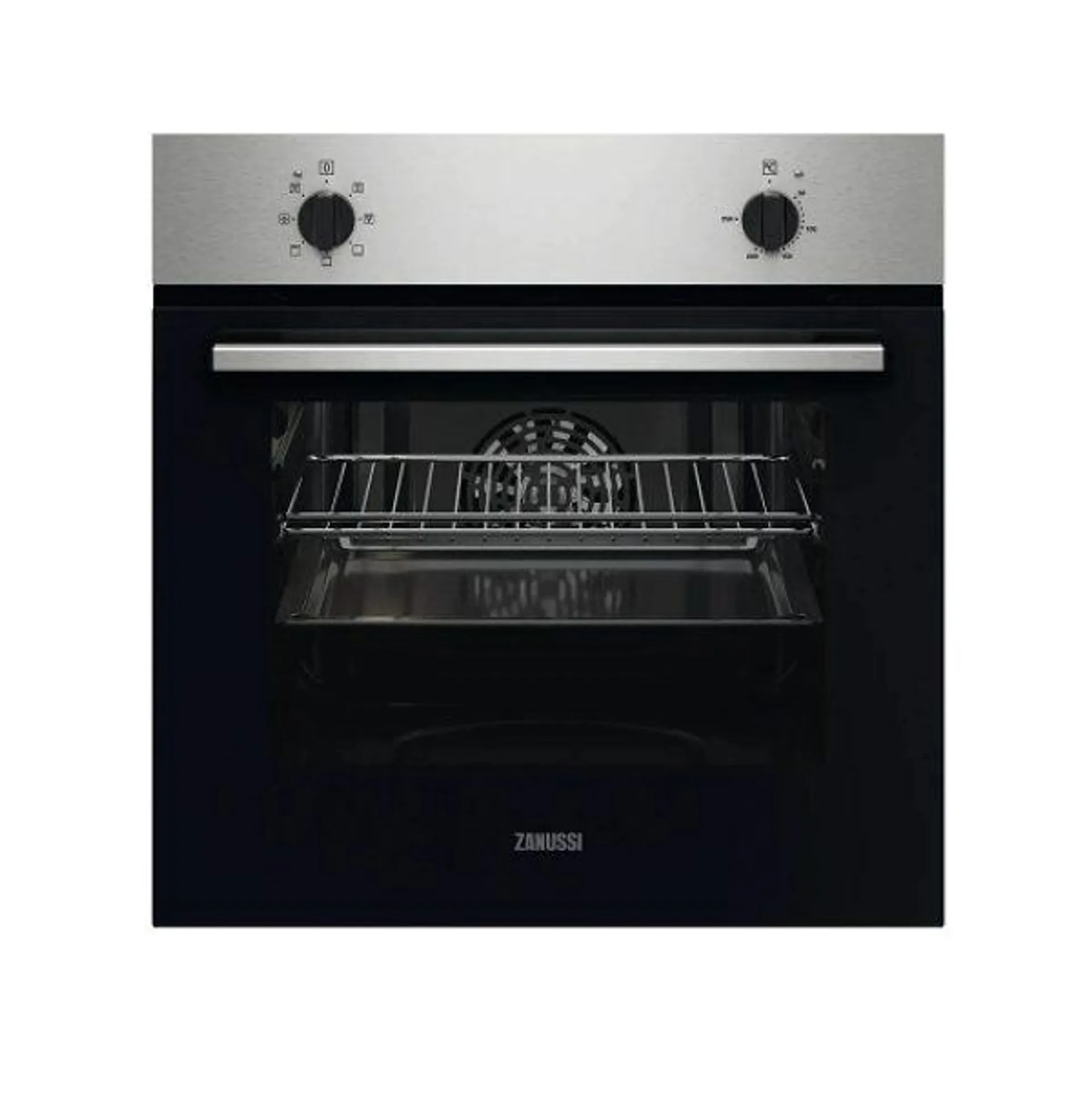 Zanussi 58L Built-In Electric Single Oven – Stainless Steel