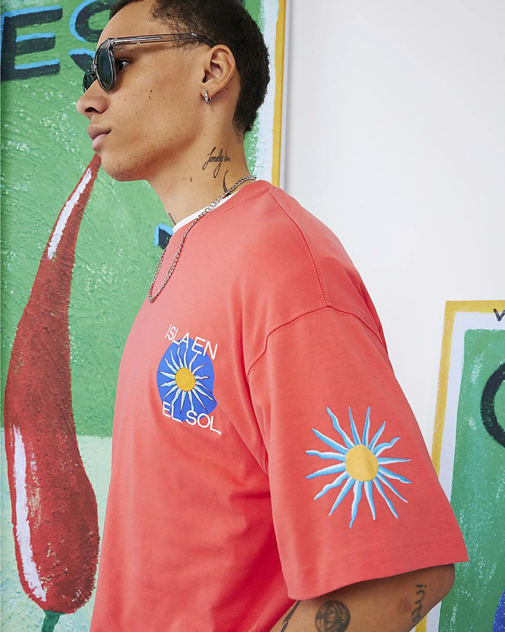 Pink Atlas Short Sleeve Patch Tee