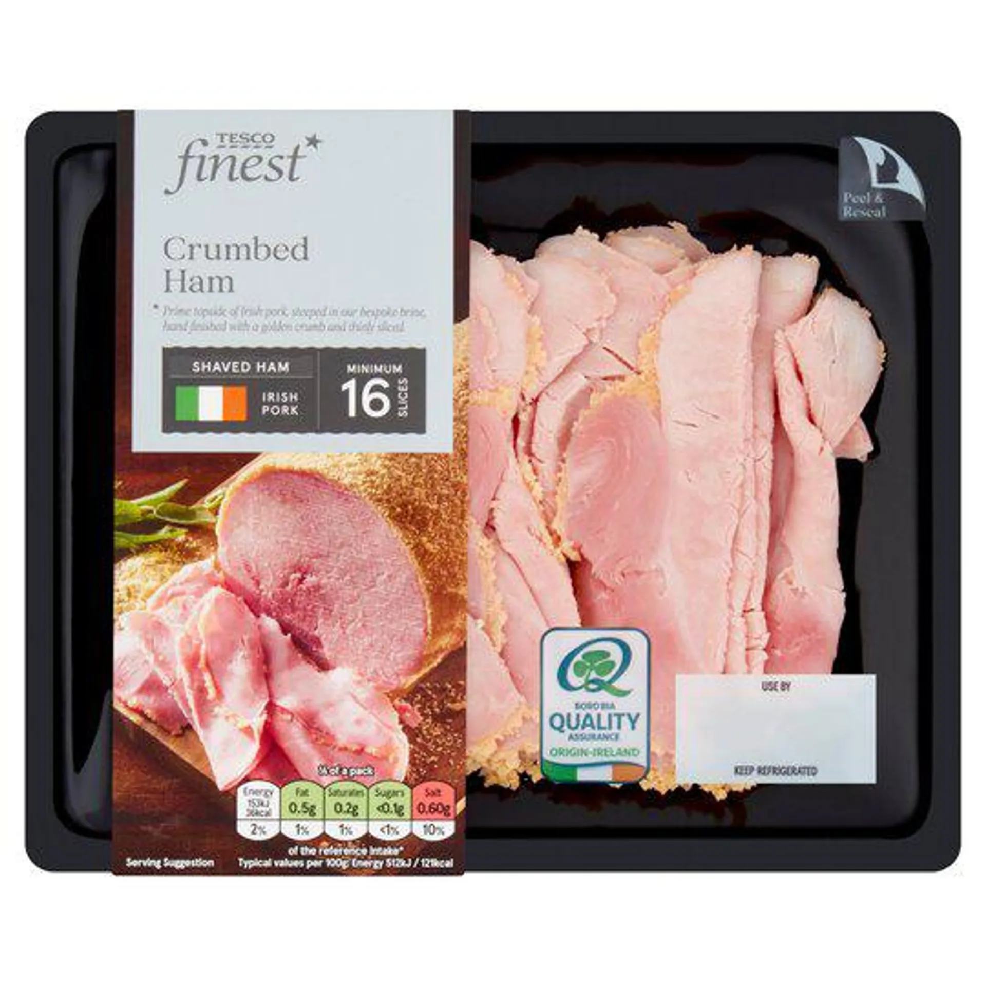 Tesco Finest Crumbed Ham 16 Slices 120G