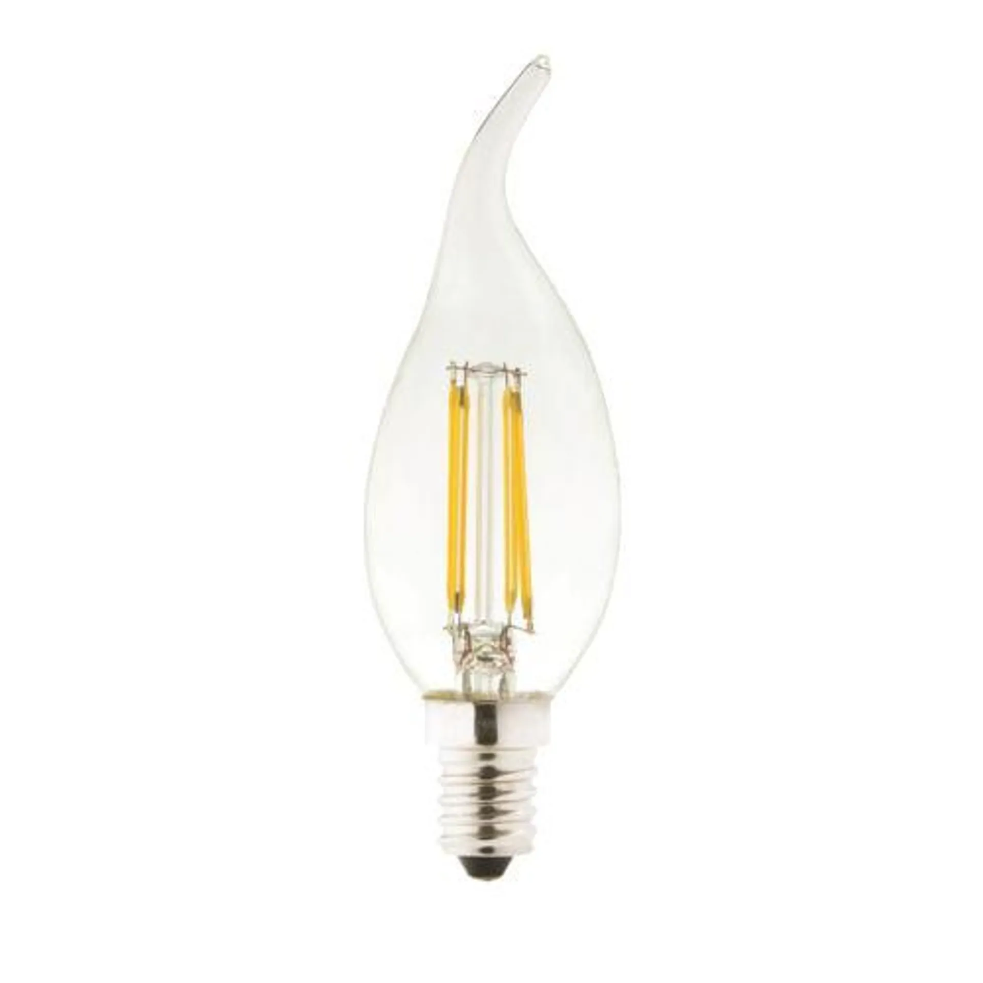 Lyveco 4W LED Filament Flame Tipped E14 Lightbulb