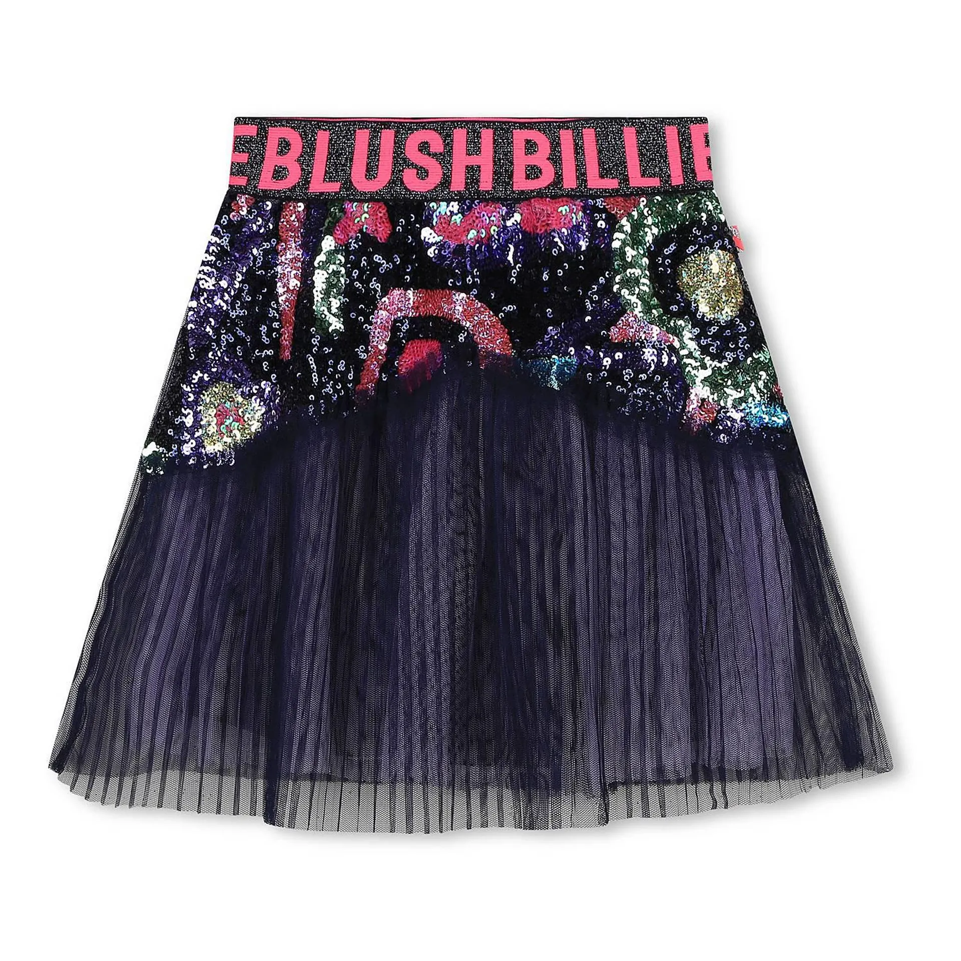 Sequin Embellished Tulle Skirt