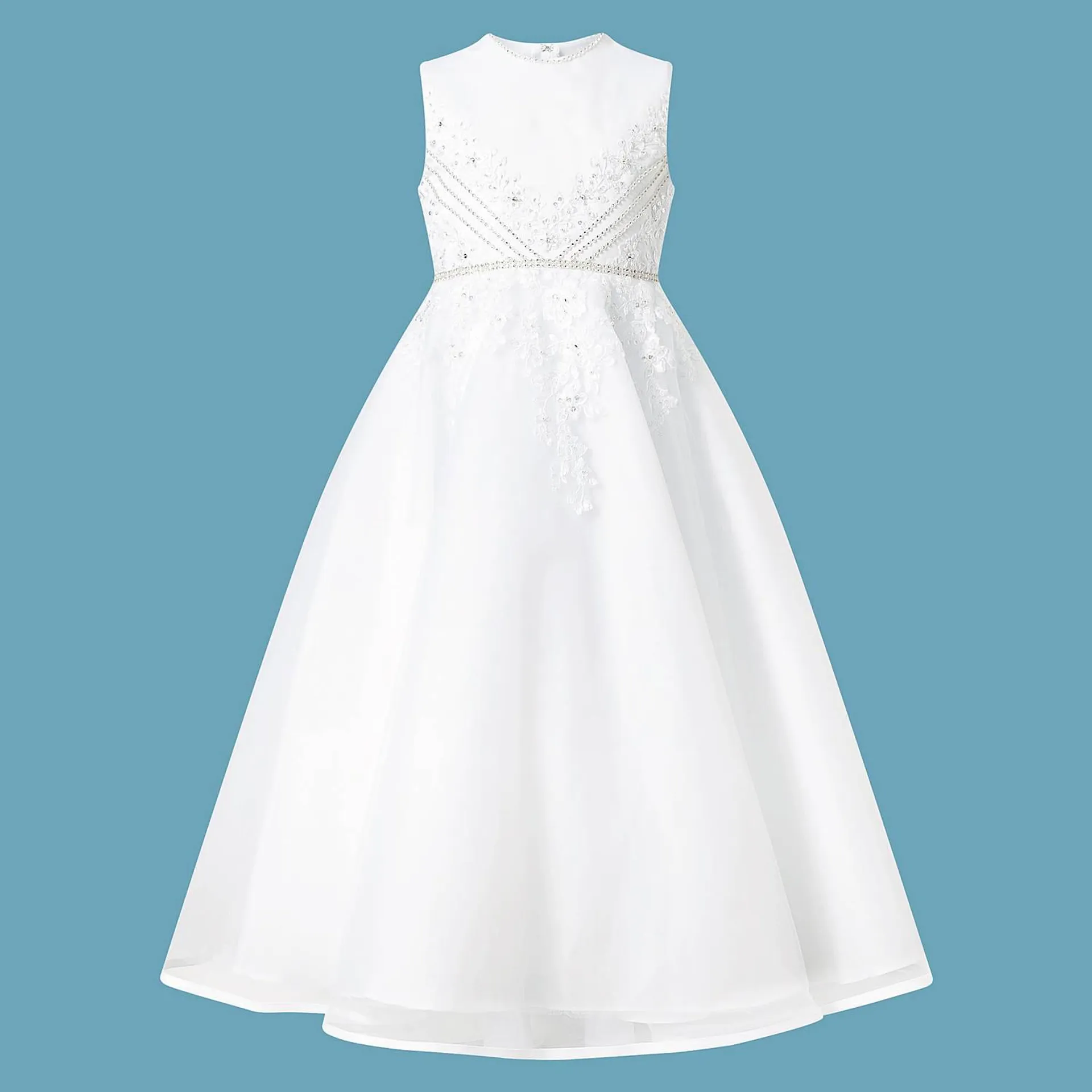Bead Embellished Communion Dress