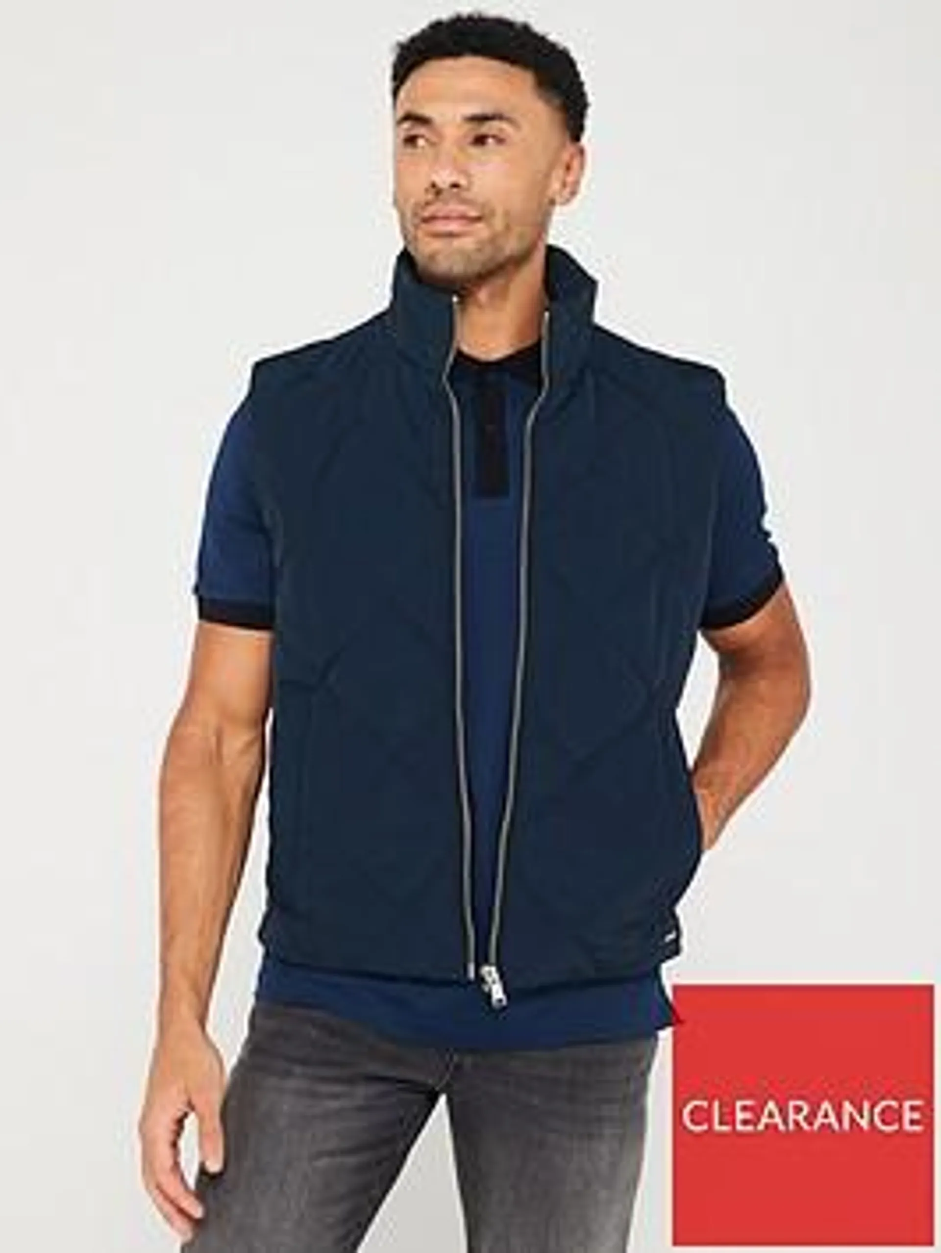 Crebo Quilted Gilet - Navy