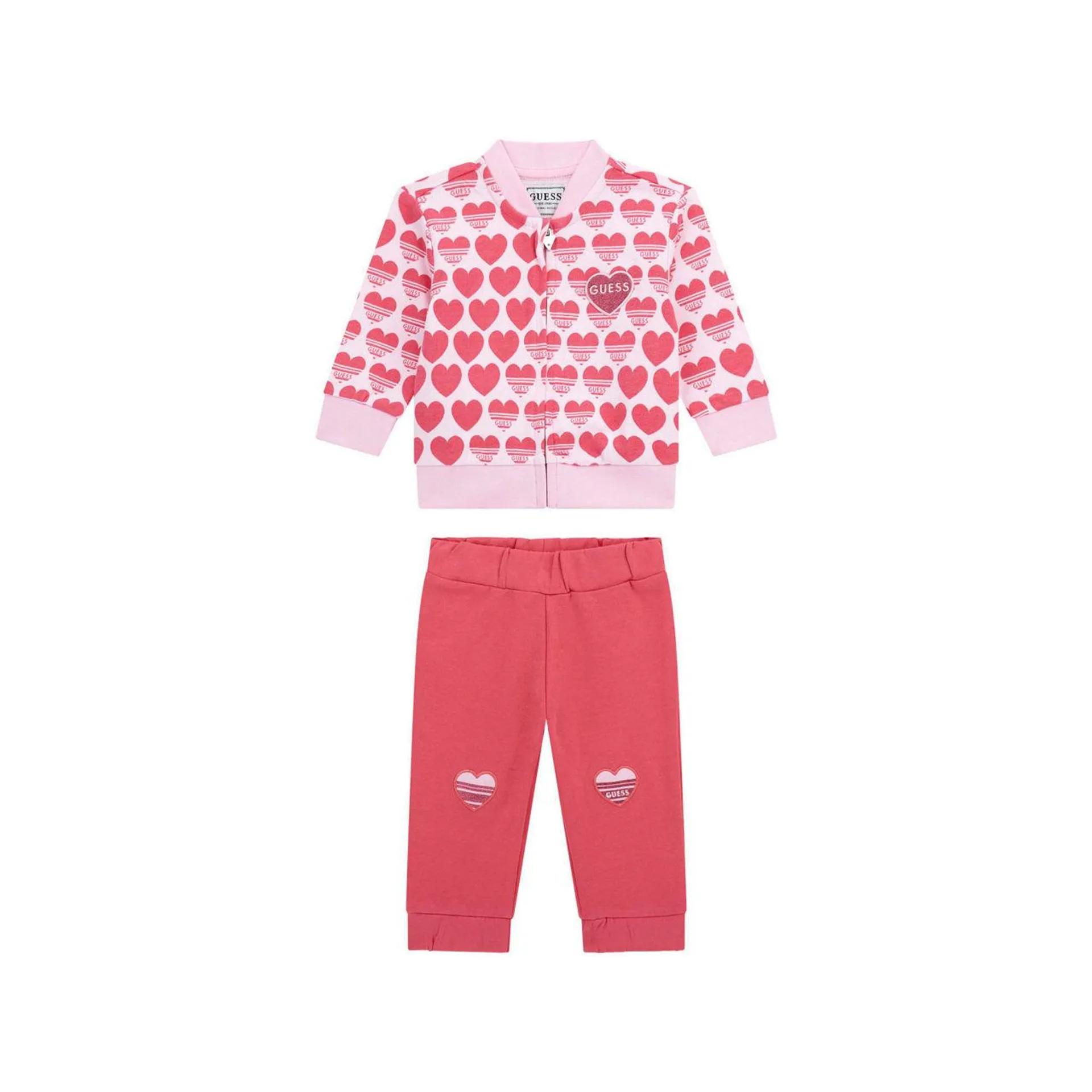 New in GUESS Two-Piece Heart Logo Tracksuit Set €50.00