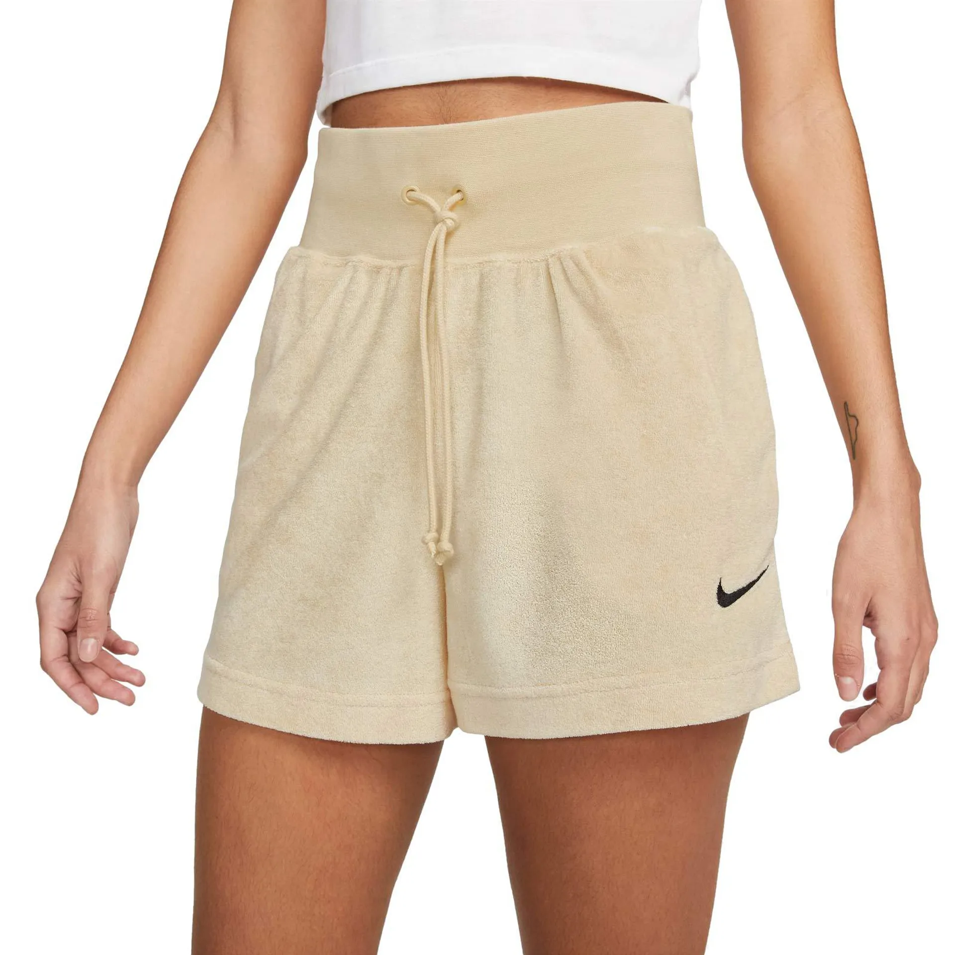 NIKE WMNS NSW TERRY SHORT MS CREAM, WHITE
