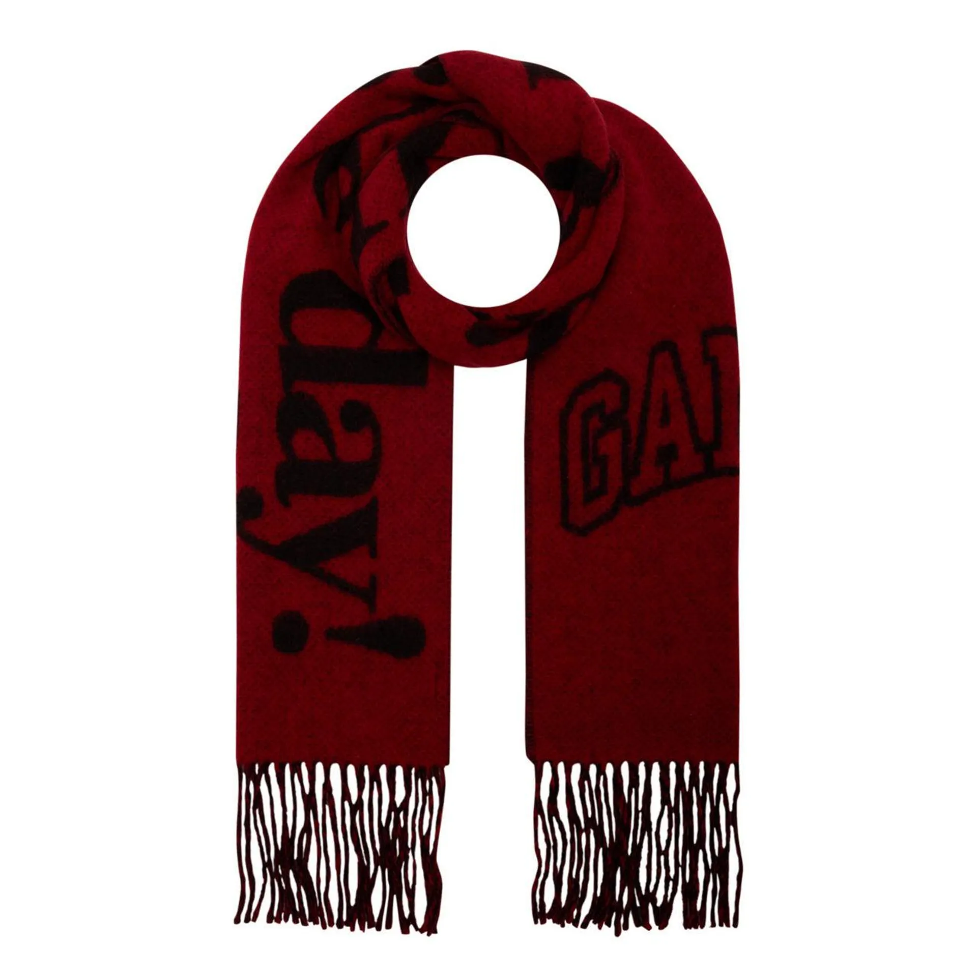 Please Recycle Logo Fringed Scarf