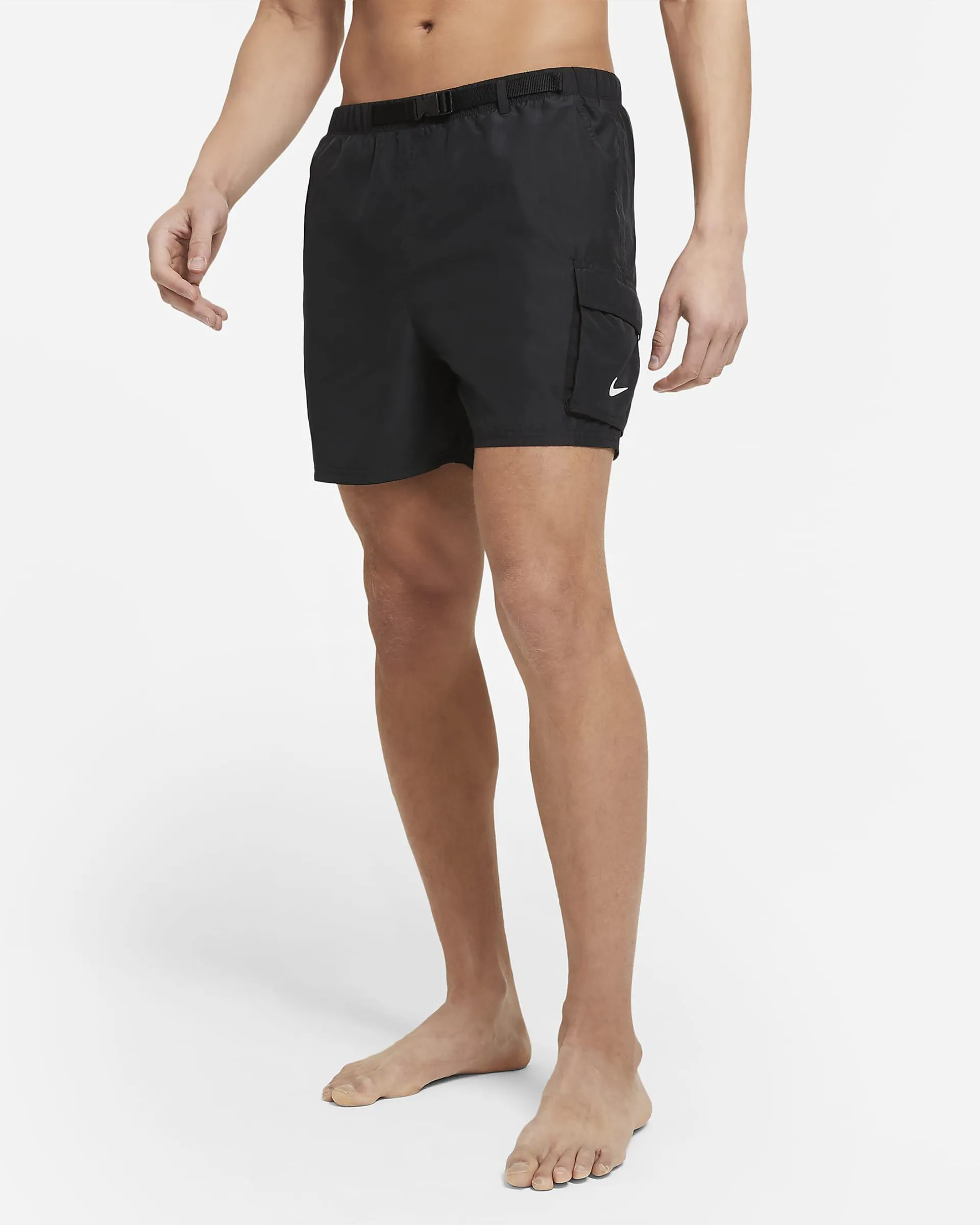 Men's 13cm (approx.) Belted Packable Swimming Trunks