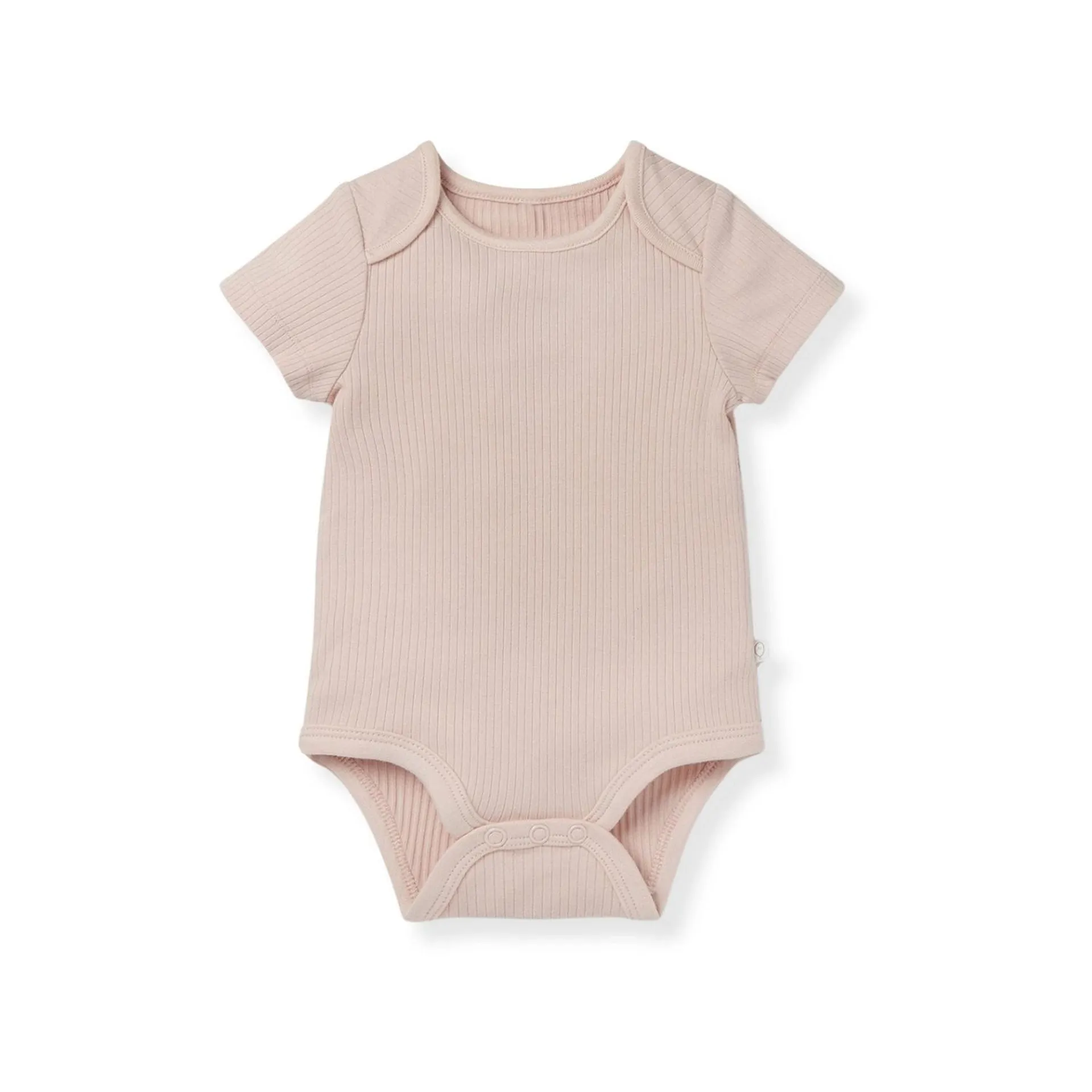 Ribbed Logo Bodysuit