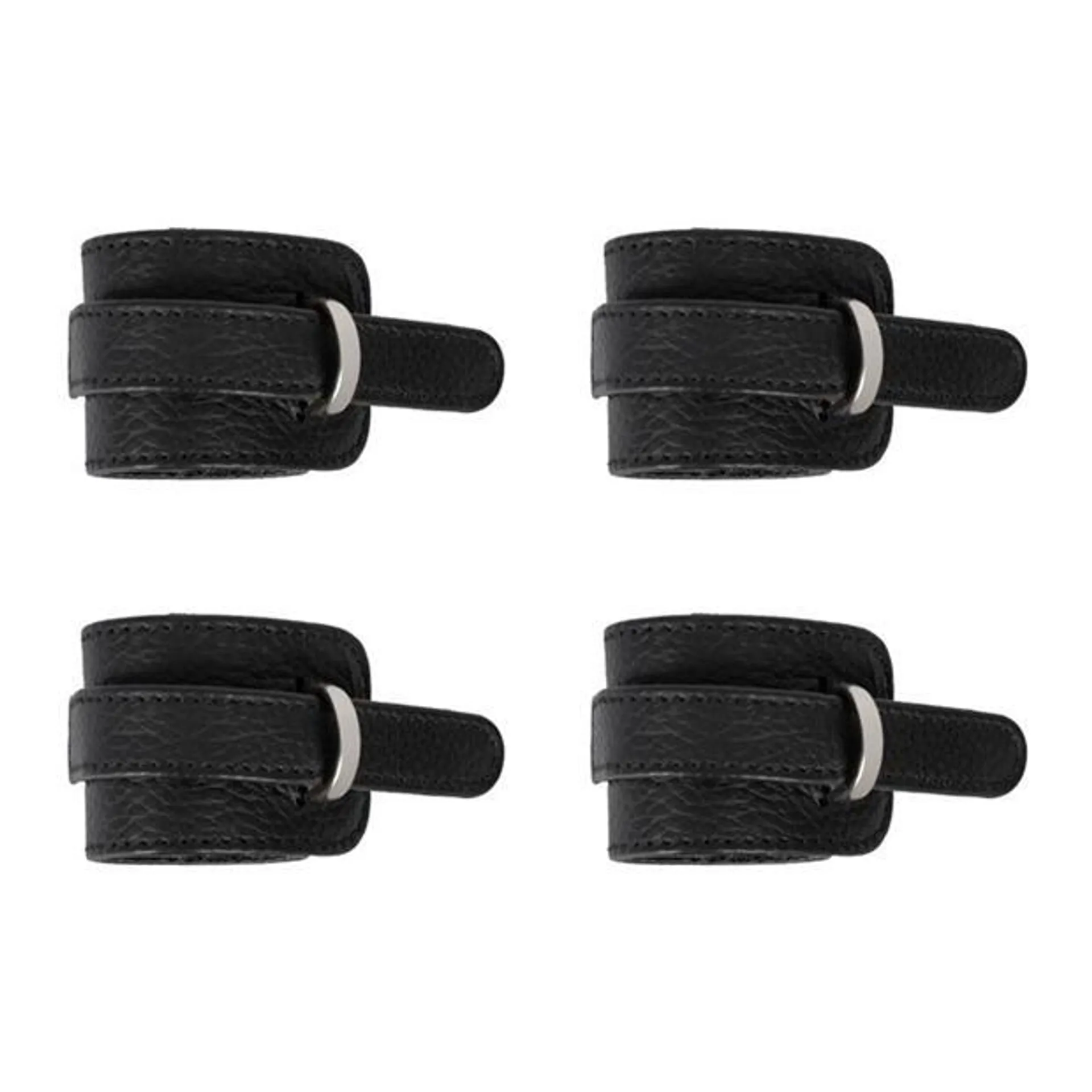 D-Ring Buckle Napkin Rings - Set of 4