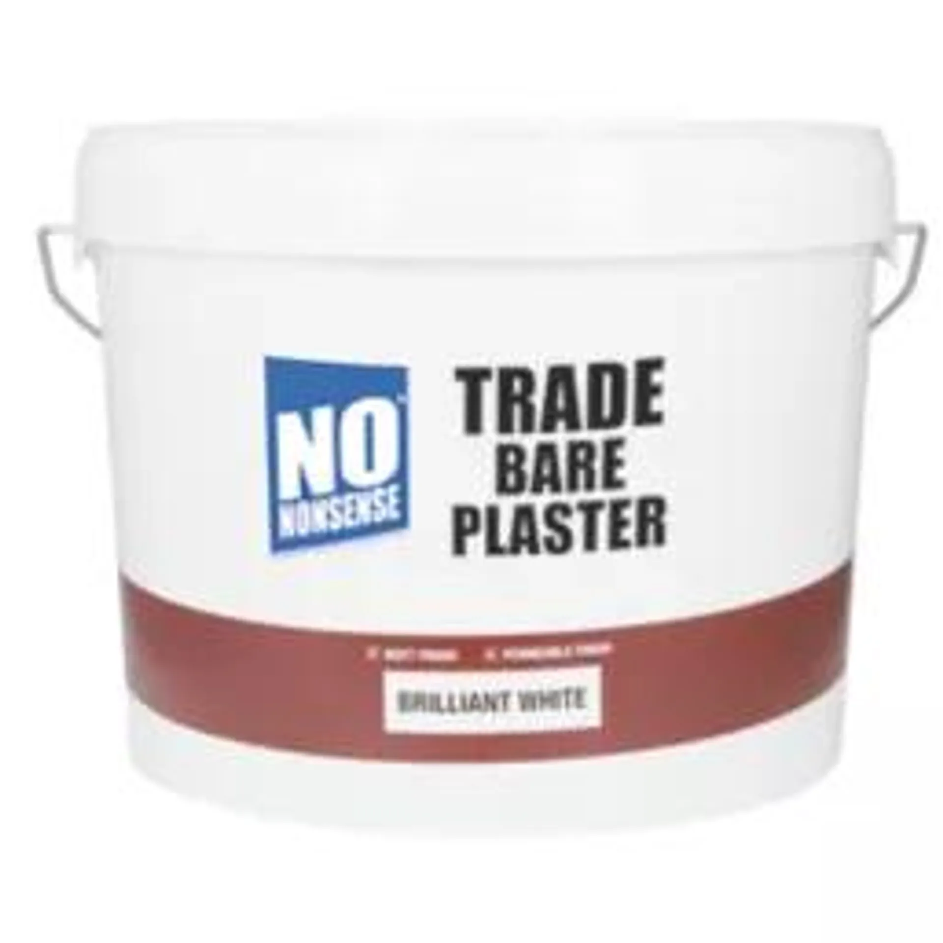 No Nonsense Trade Bare Plaster Paint Brilliant White 10Ltr