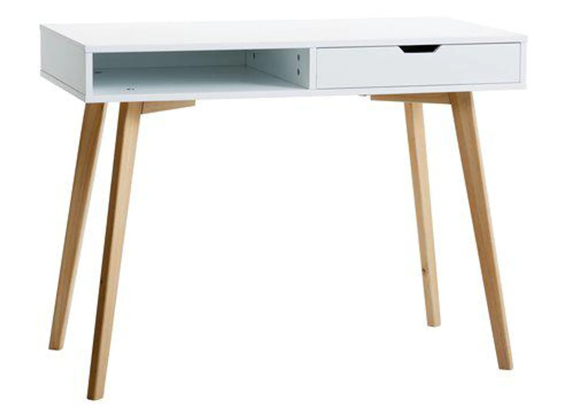 Desk TAMHOLT 50x100 white/natural