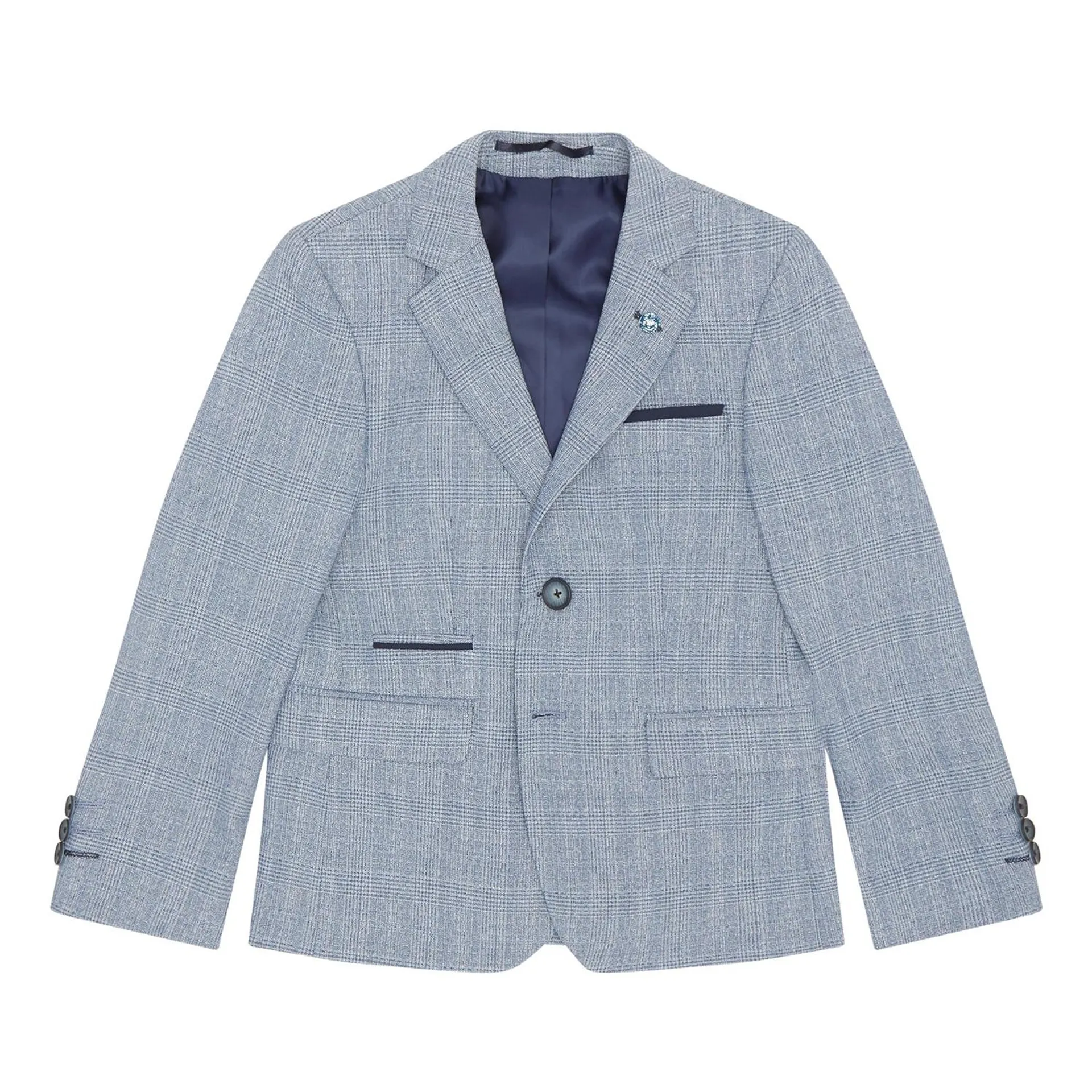 Peter Single-Breasted Check Blazer