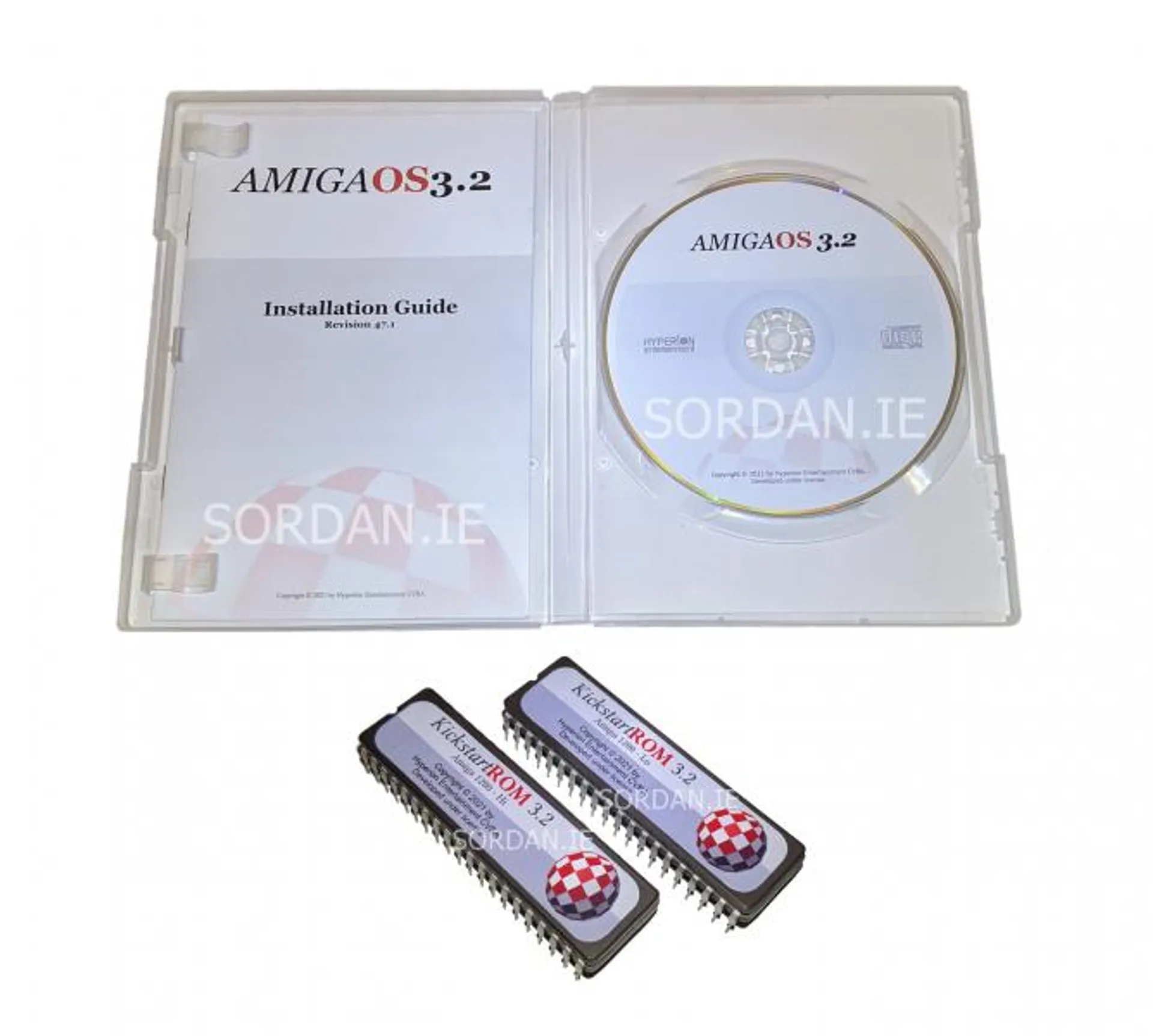 Amiga Workbench OS 3.2 CD + Kickstart ROM 3.2.2 for Amiga 1200