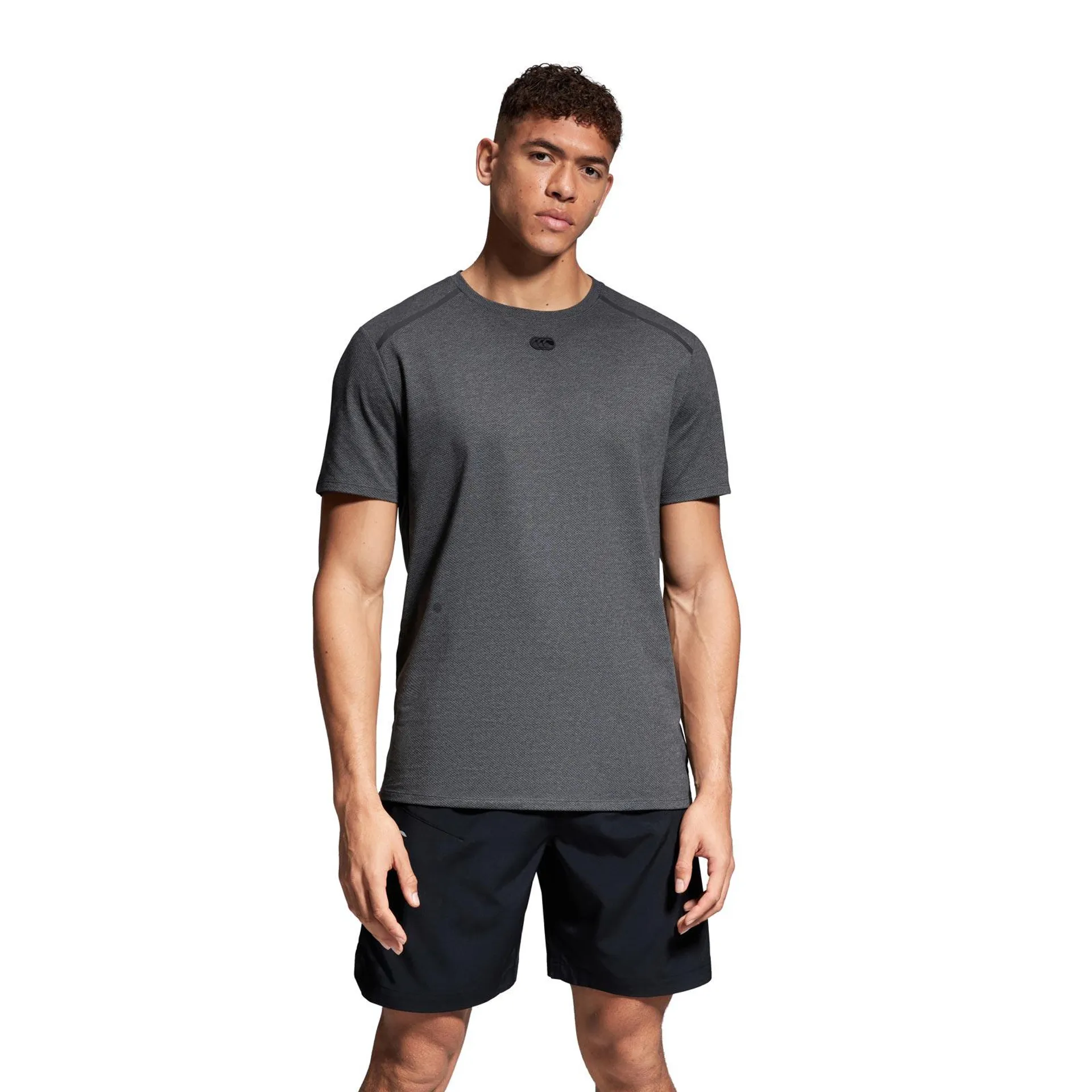 CANTERBURY MENS COTTON/POLY SHORT-SLEEVE TRAINING T-SHIRT