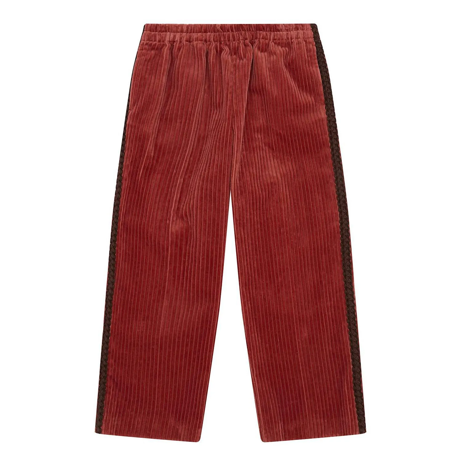 Velvet Striped Elasticated Trousers
