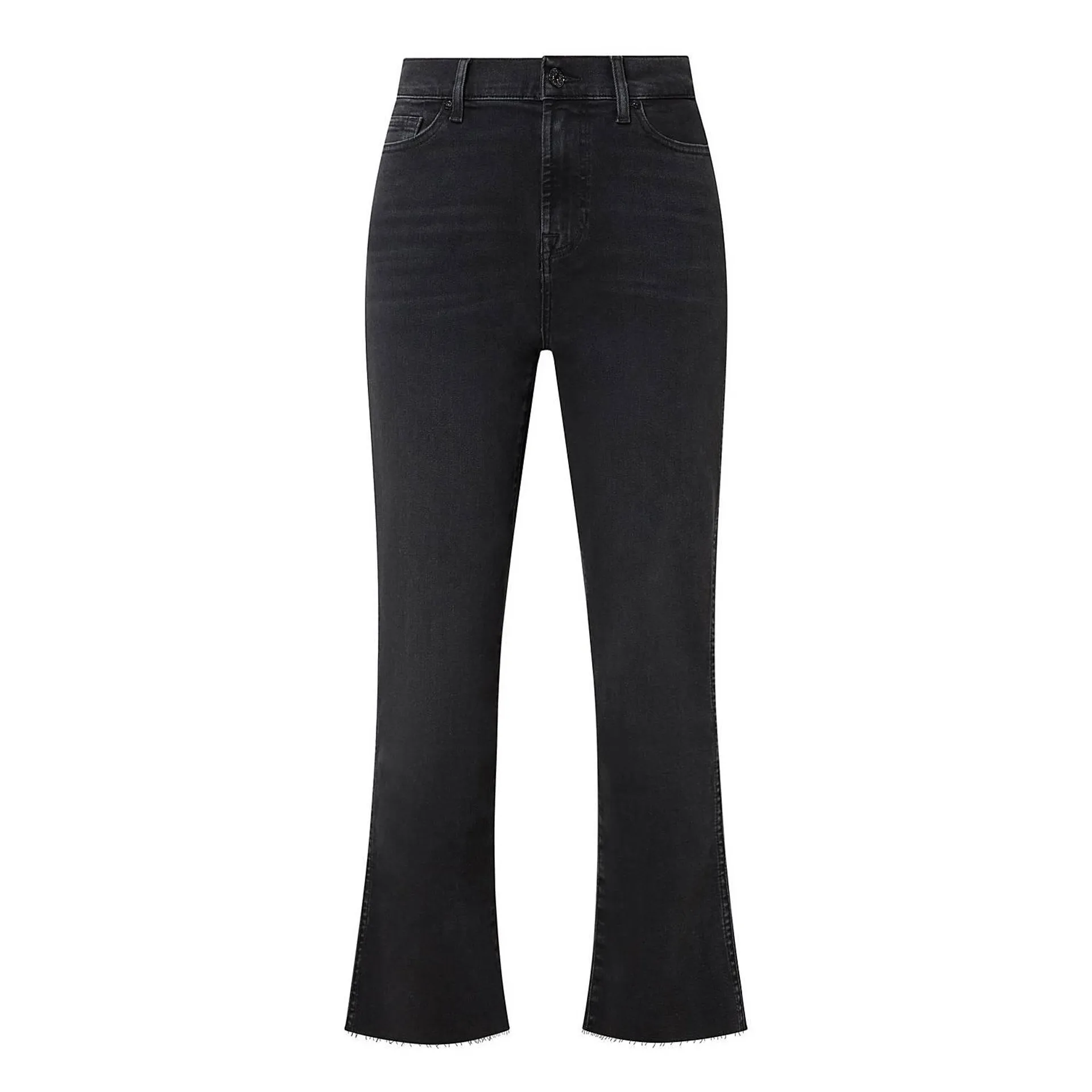 High-Rise Slim Kick Cropped Jeans