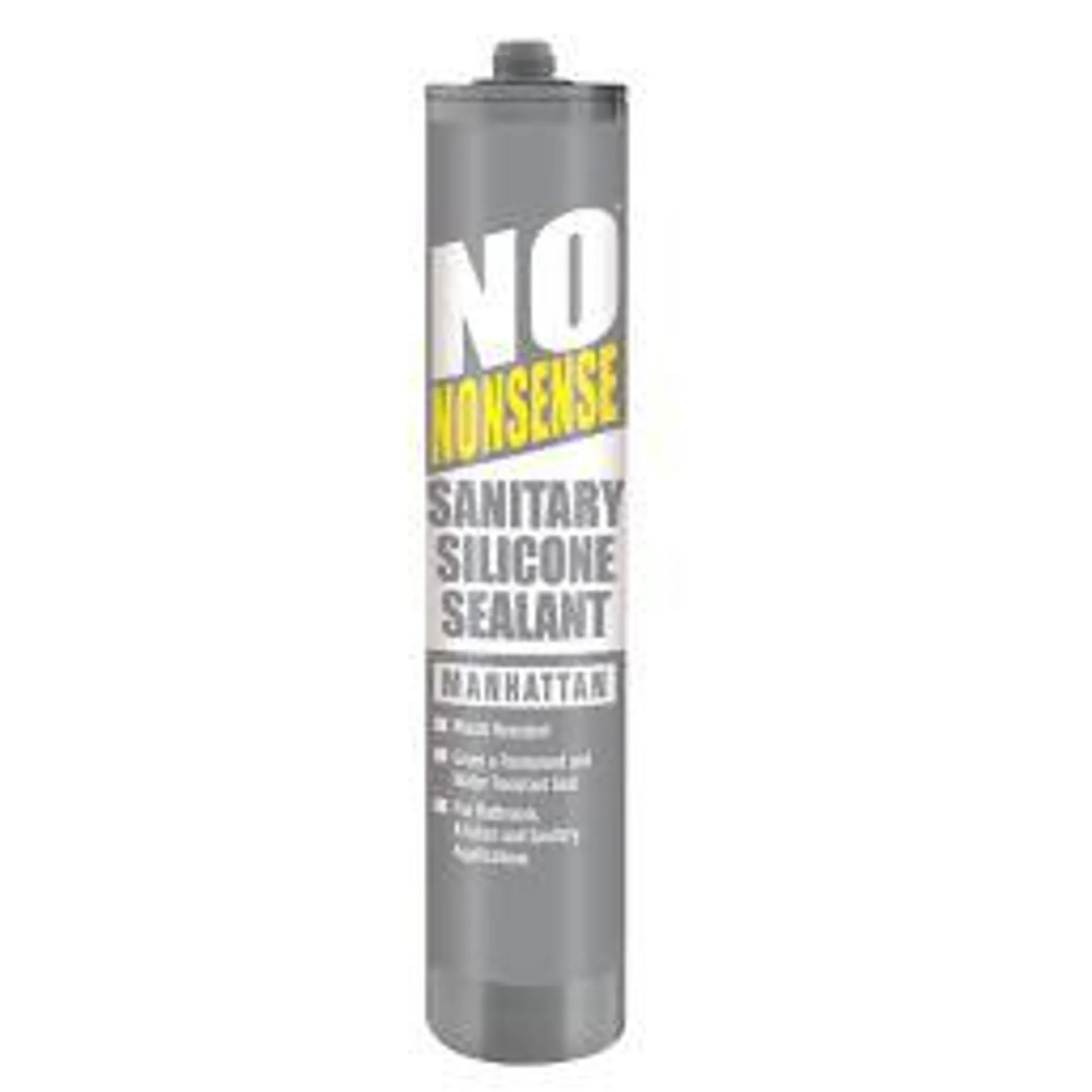 No Nonsense Sanitary Silicone Sealant Manhattan Grey 310ml