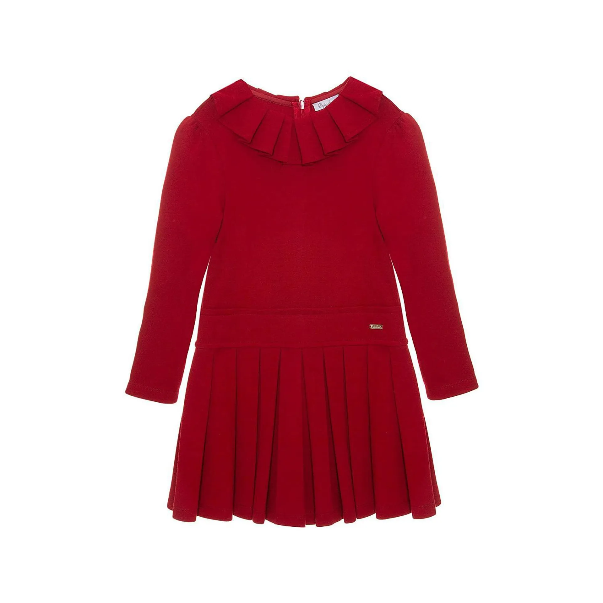 Pleated Long Sleeve Dress