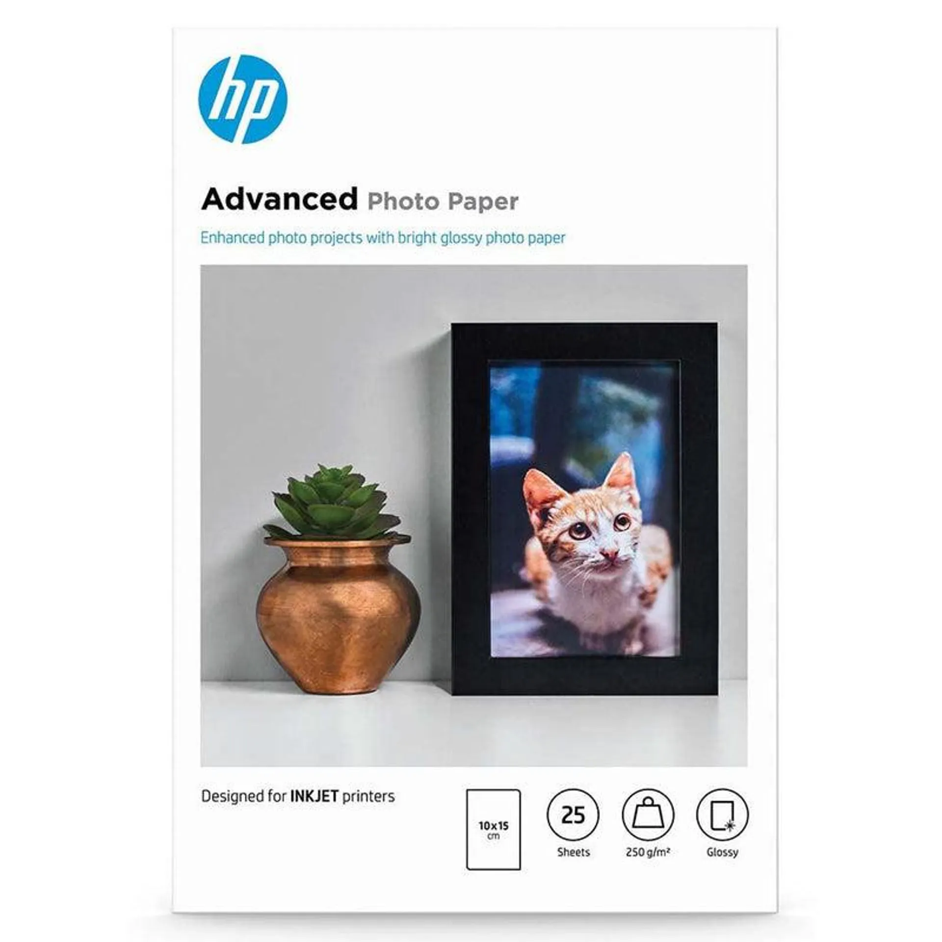HP 10 x 15CM Advanced Glossy Photo Paper - Pack of 25 | SHPP1008