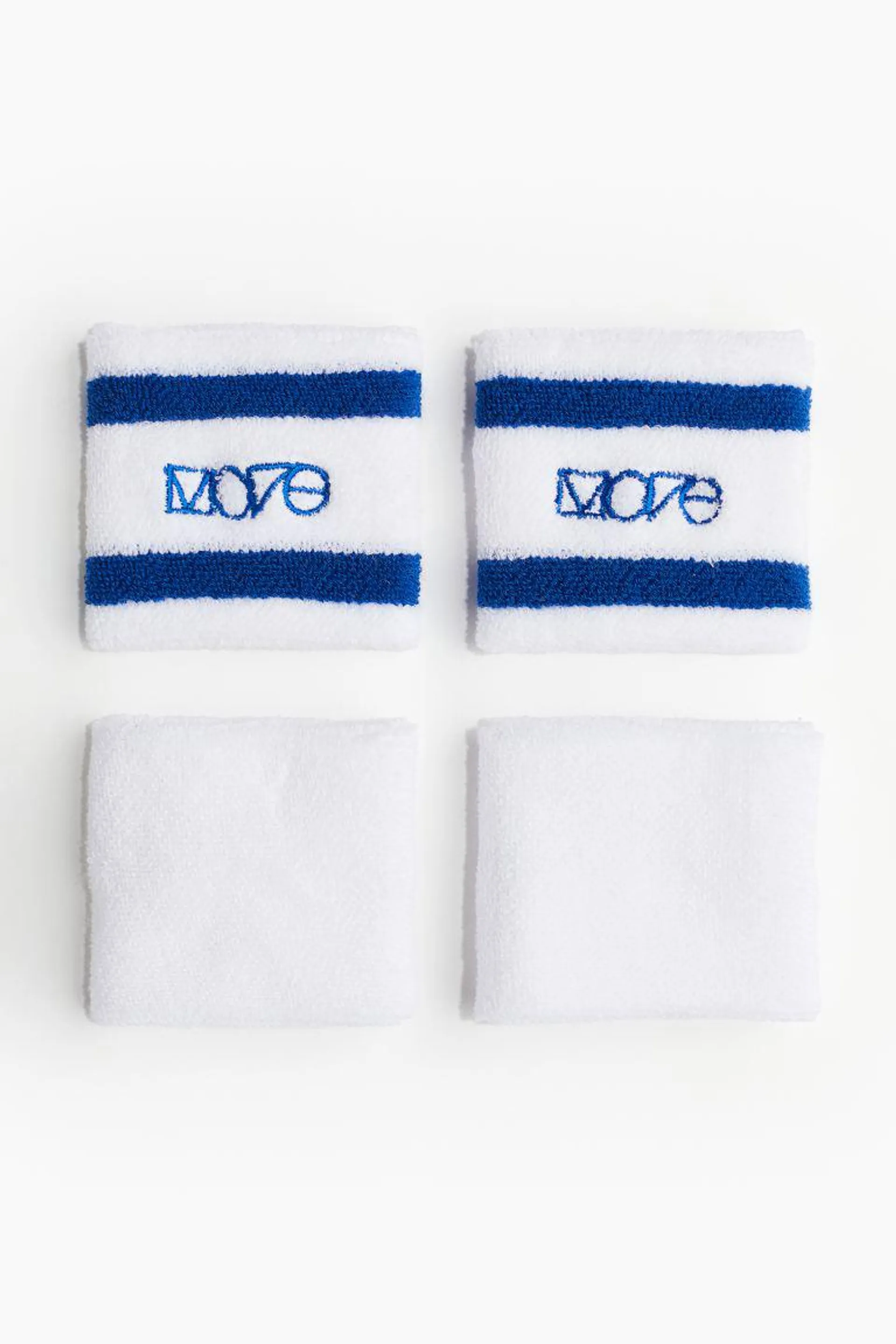 4-pack terry wristbands