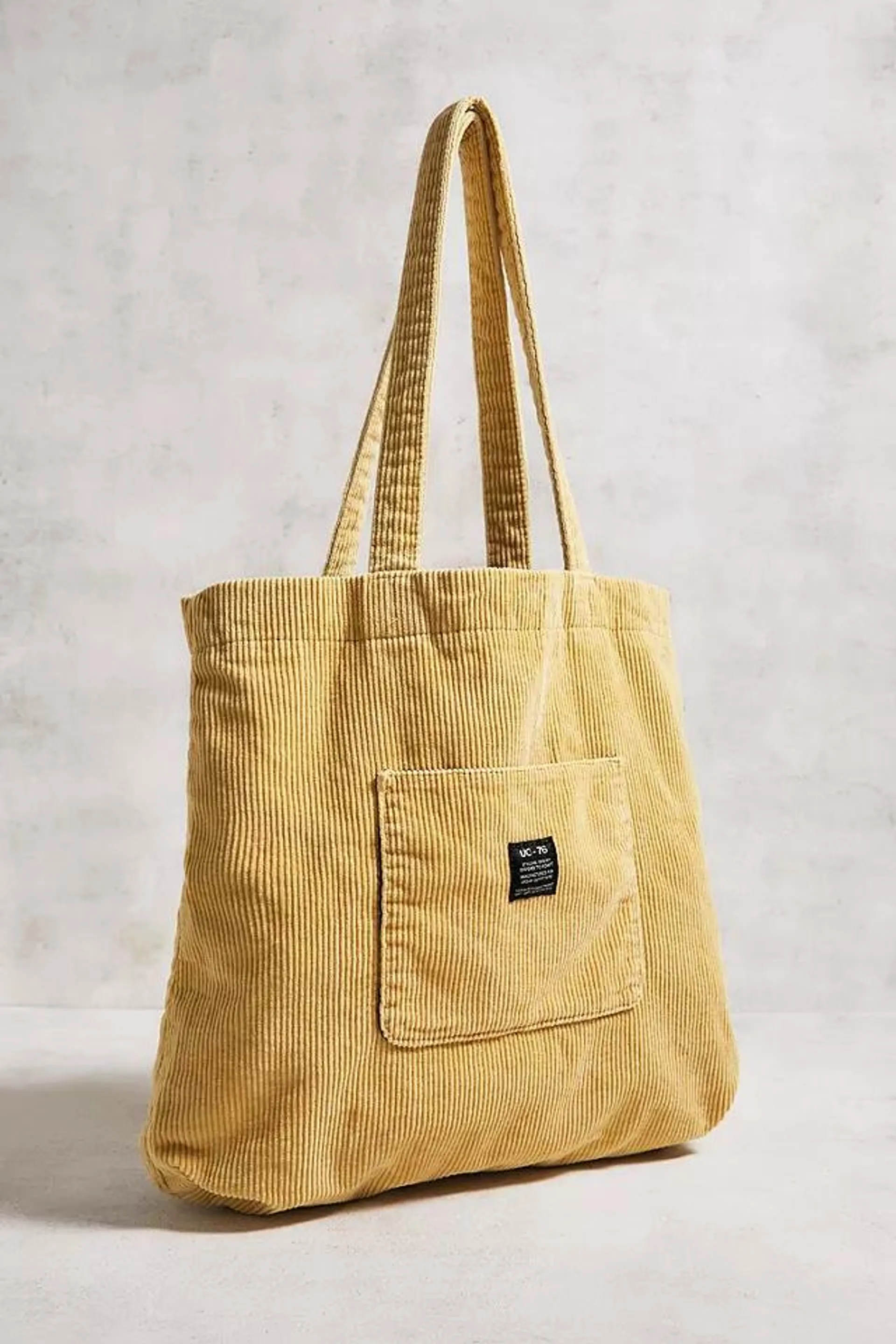 UO Corduroy Pocket Oversized Tote Bag