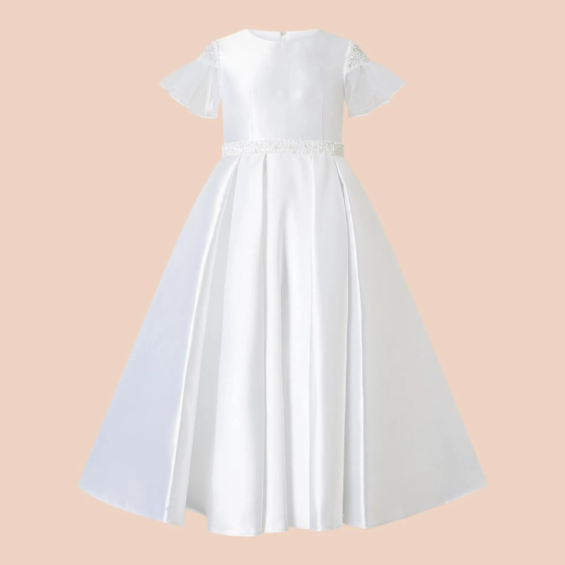 Frill Sleeve Communion Dress