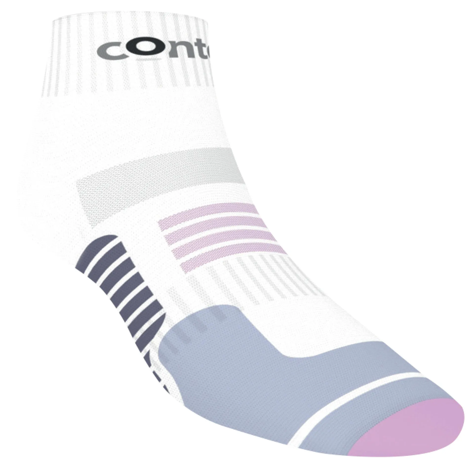 Contest Running Socks - Adult - White/Lilac