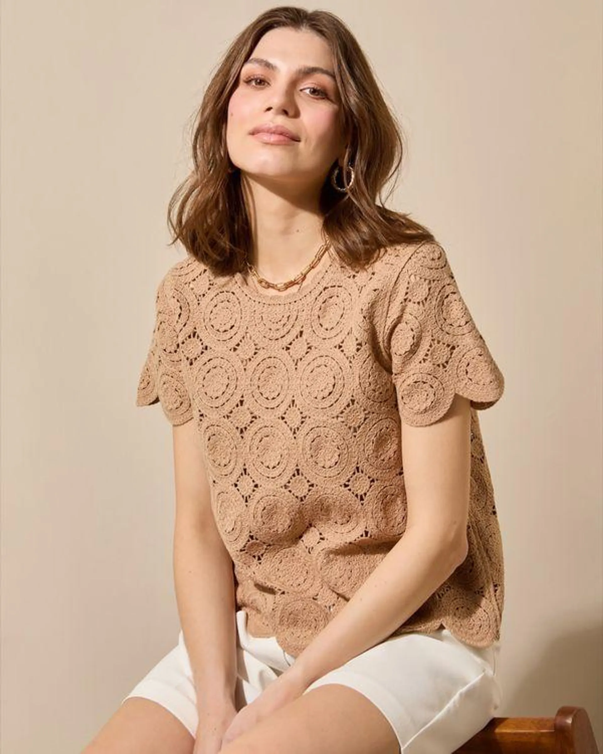 Gallery Dahlia Crochet Top