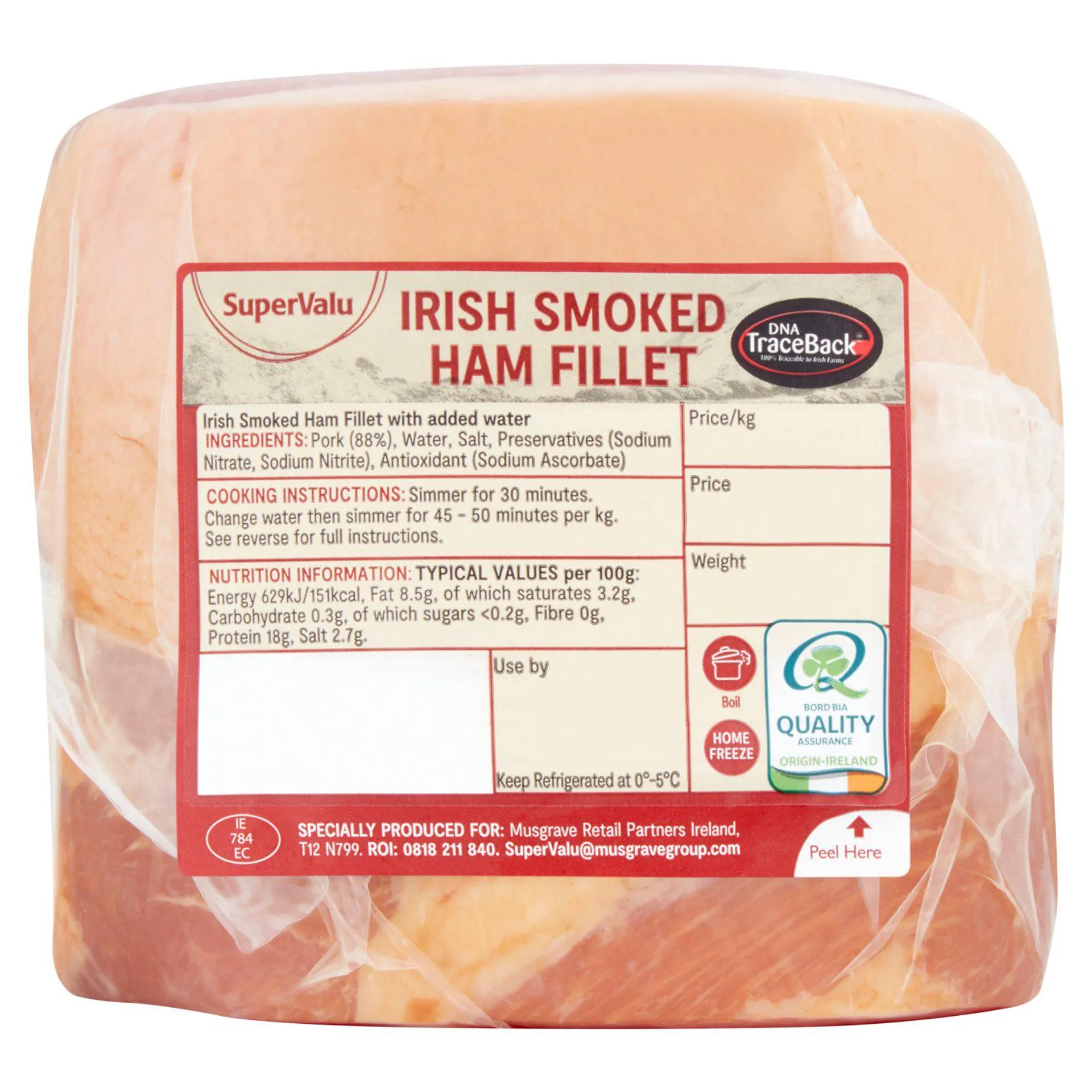 SuperValu Fresh Irish Smoked Ham Fillet (1.2 kg)