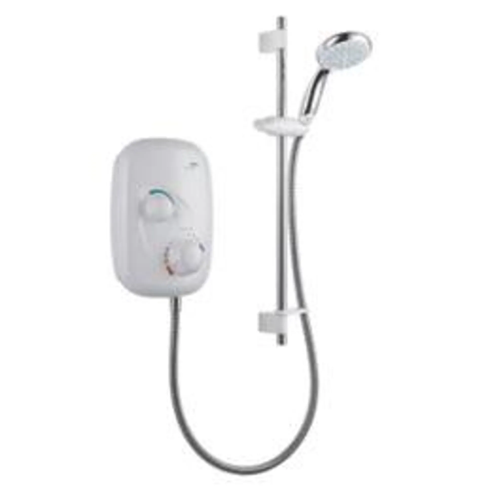 Mira Event XS Rear-Fed White Power Shower