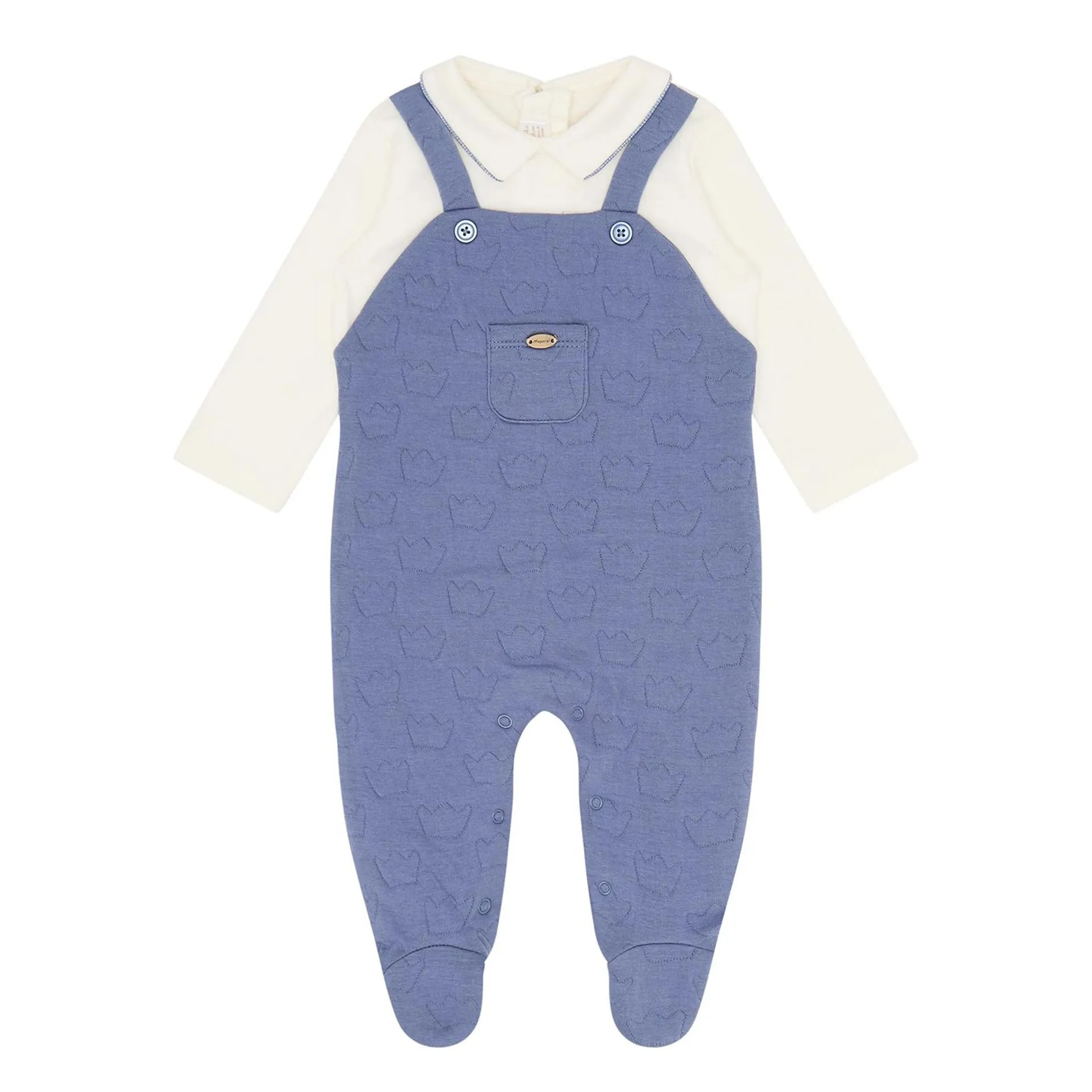 Crown Dunagree Onesie