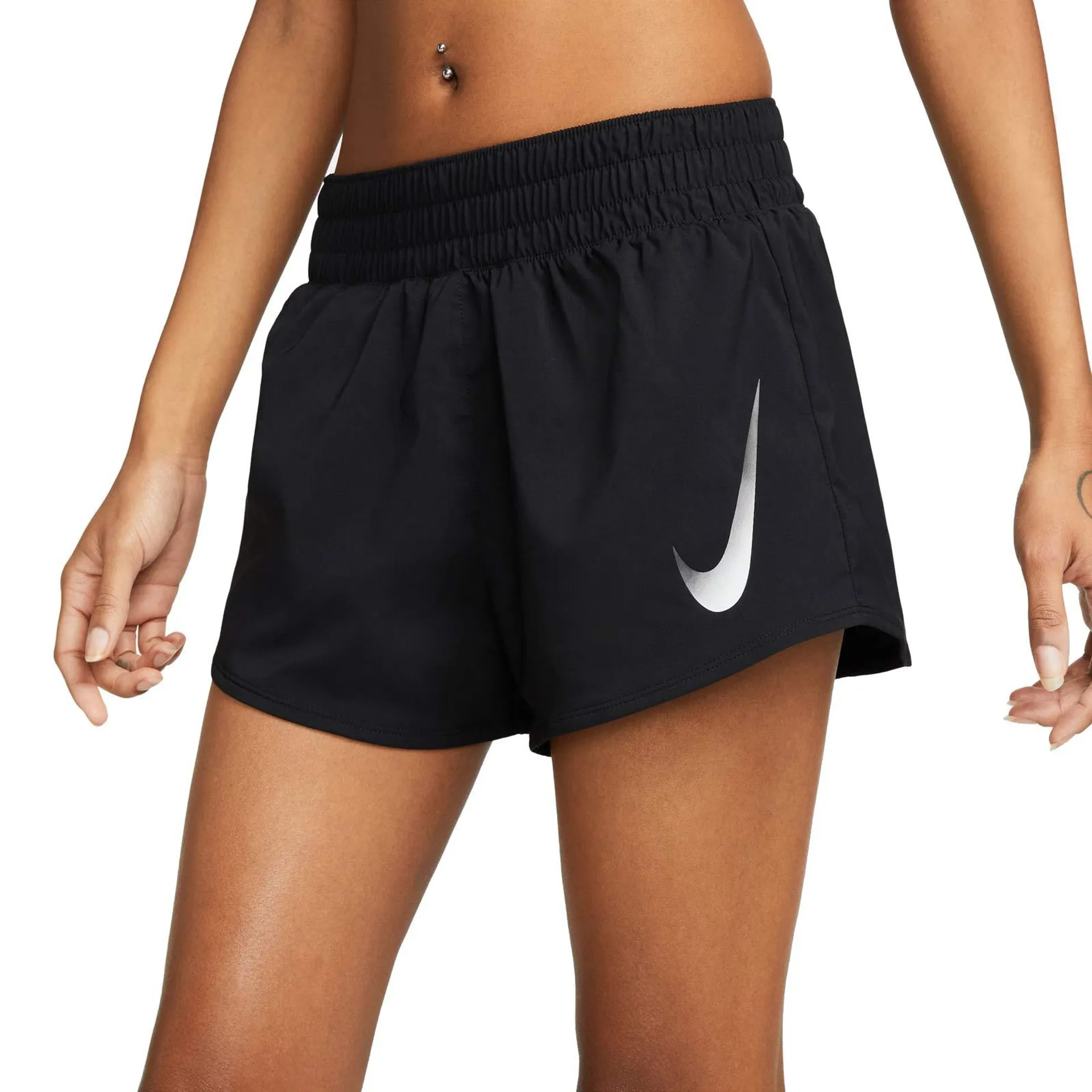 NIKE SWOOSH WOMENS BRIEF-LINED RUNNING SHORTS