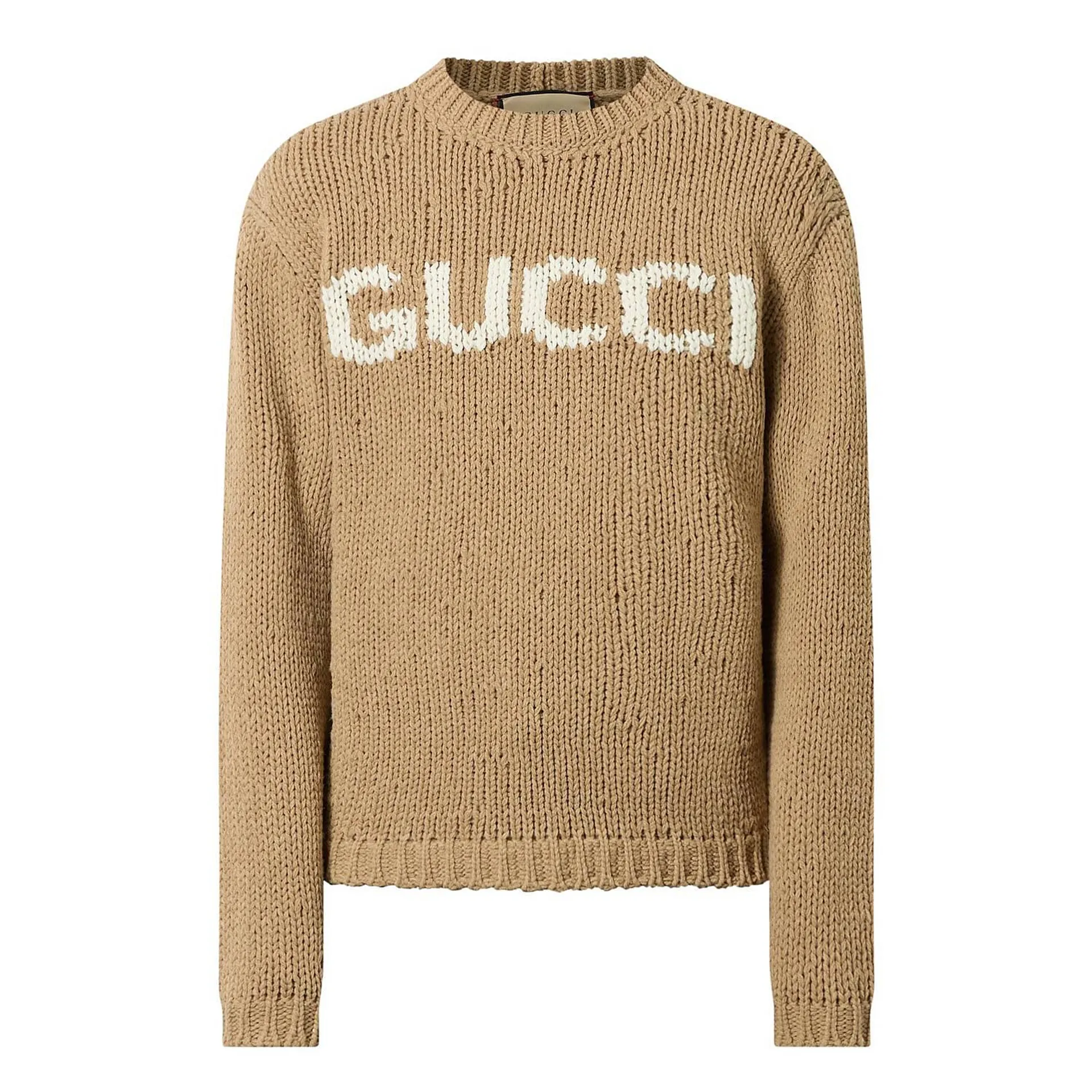 Logo Crew Neck Wool Knitted Sweater