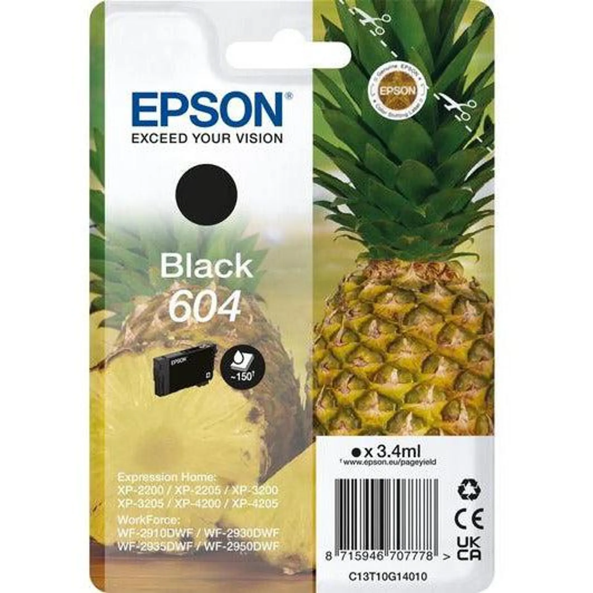 Epson 604 Pineapple Ink Cartridge - Black | SEPS1519