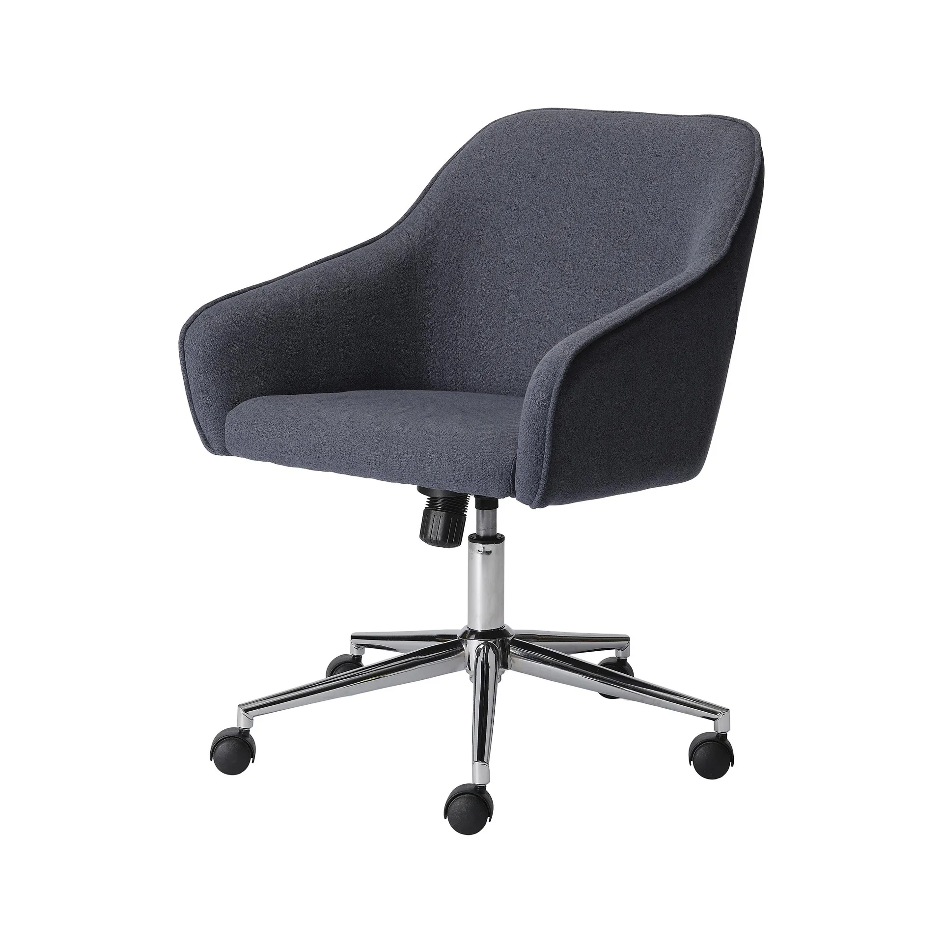 Arvor Dark blue Linen effect Office chair (H)945mm (W)620mm (D)640mm