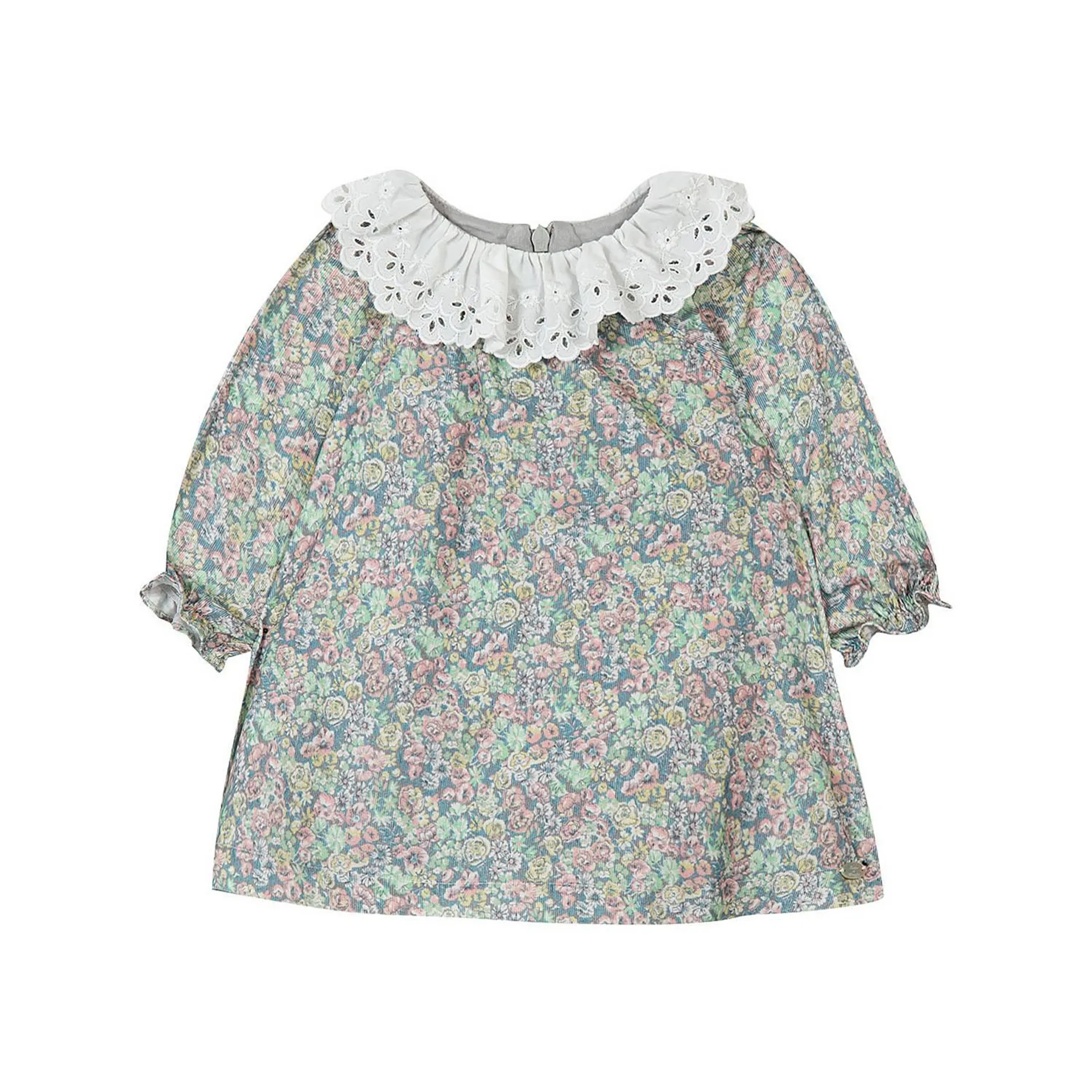 Collared Floral Print Dress