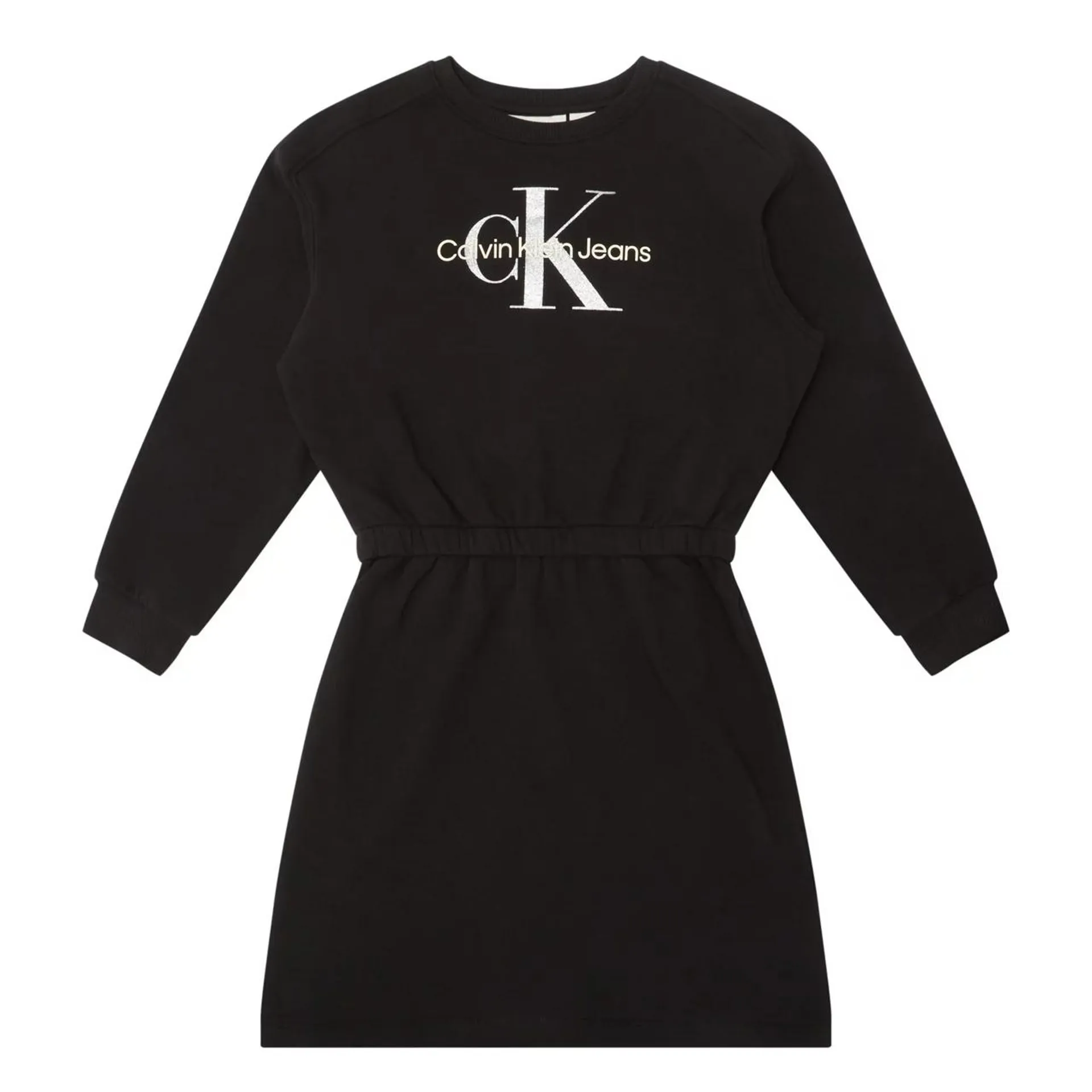 New in CALVIN KLEIN KIDS Glitter Logo Sweatshirt Dress €80.00