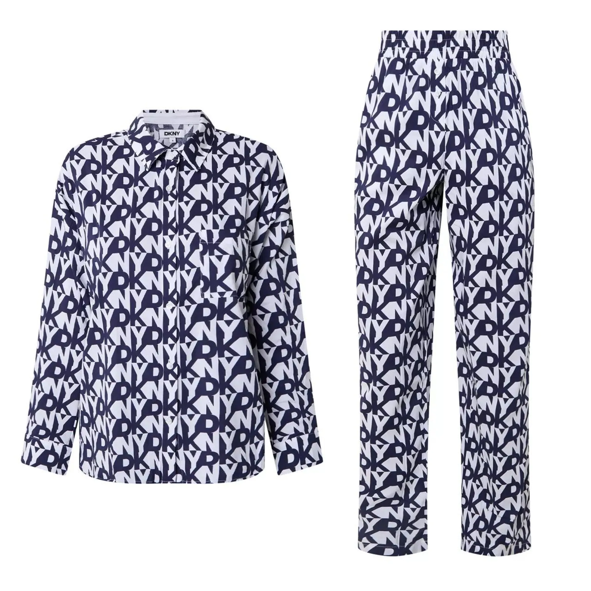 New in DKNY Monogram Logo Print Pyjama Set €119.00