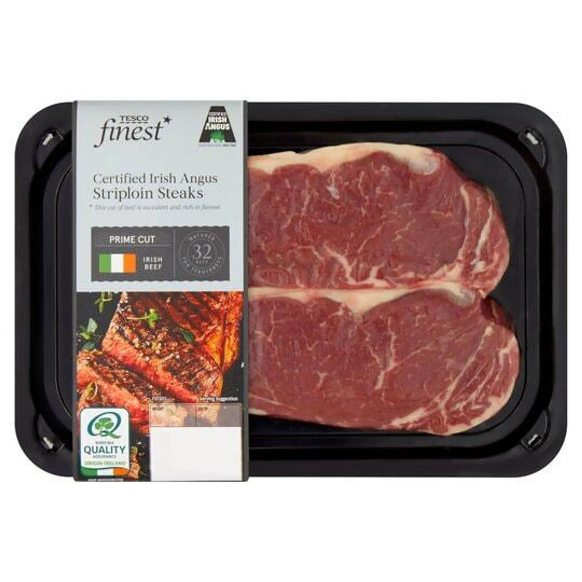 Tesco Finest* Irish Angus Striploin Steak 454G