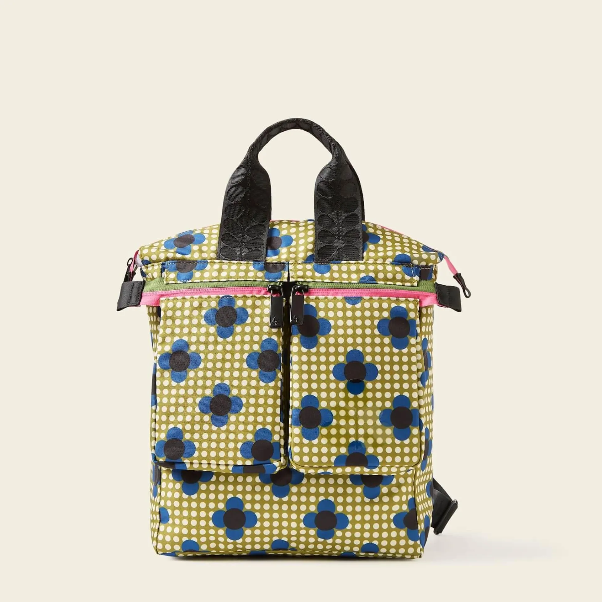 Axis Medium Backpack in Flower Polka Dot Olive