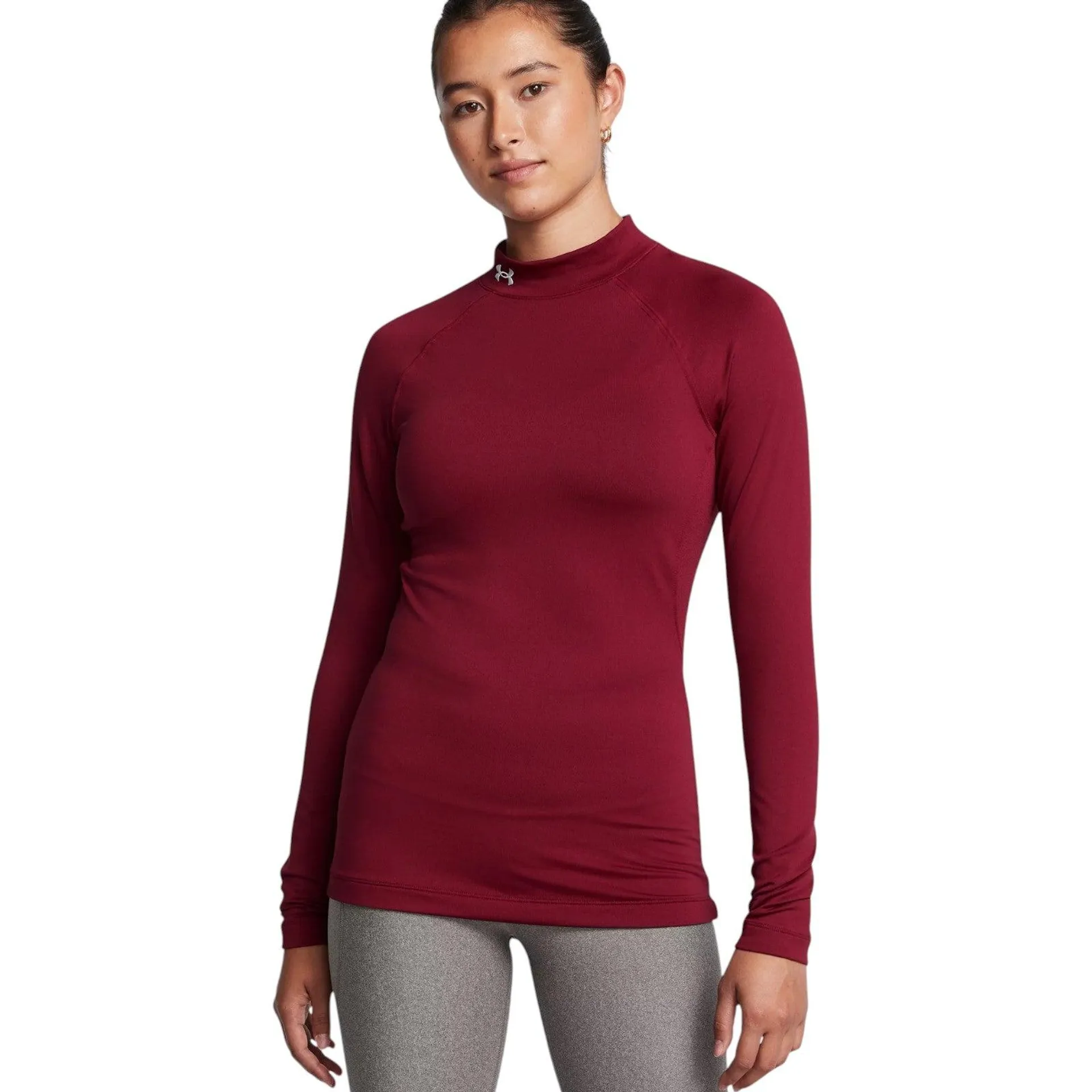 Under Armour ColdGear Authentics Mockneck Womens Top