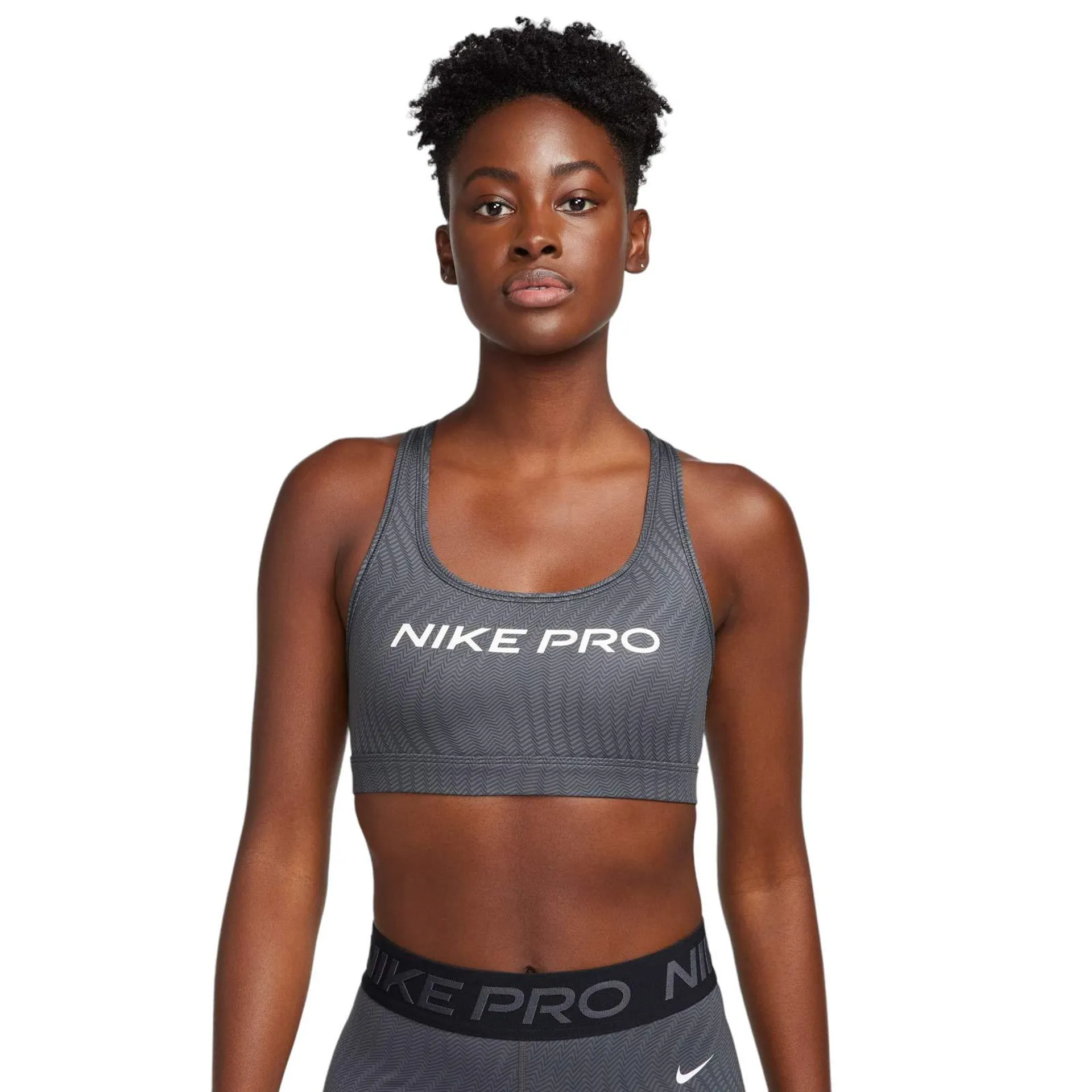 Nike Pro Swoosh Light-Support Womens Non-Padded Printed Sports Bra