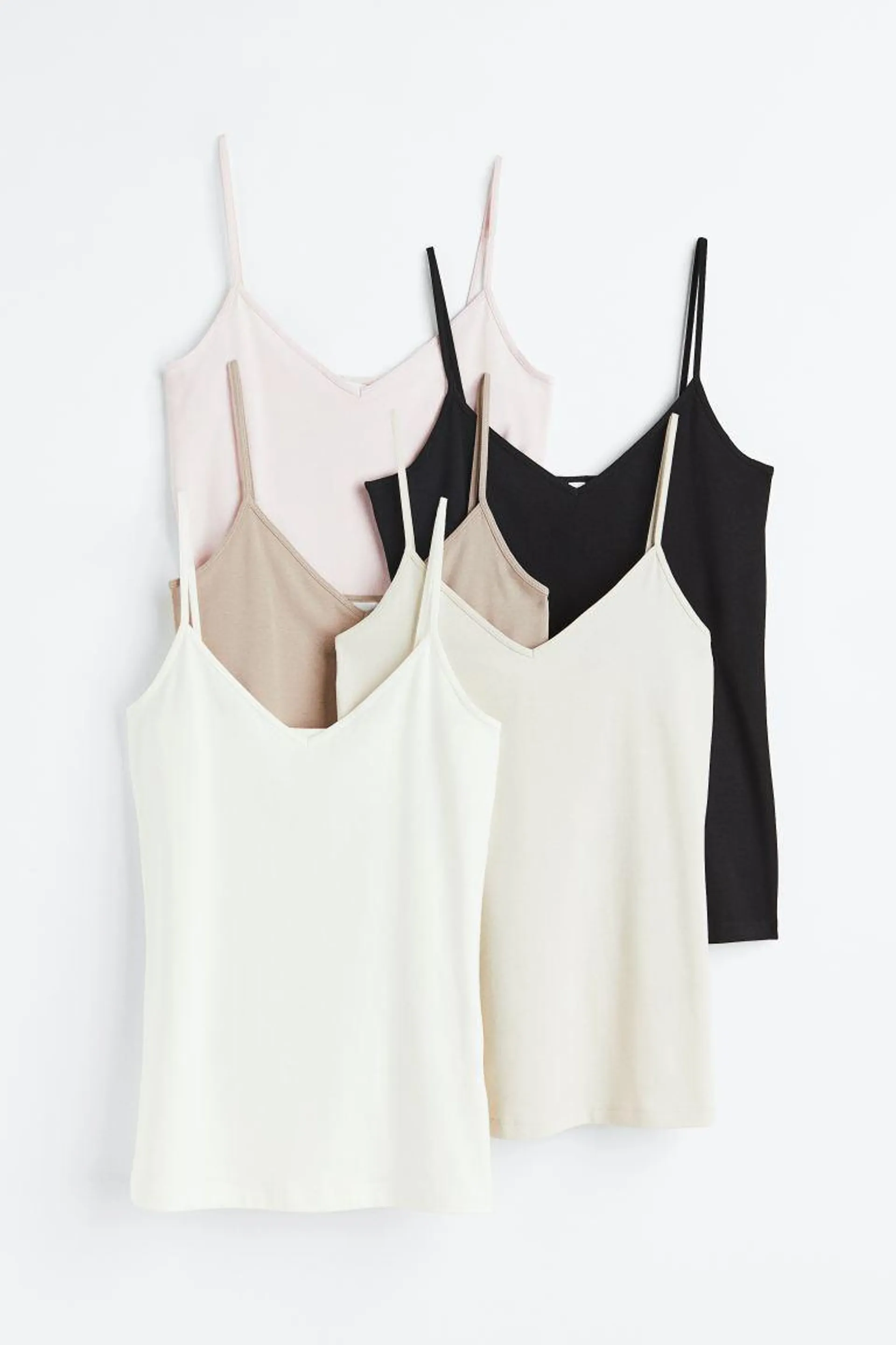 5-pack strappy tops