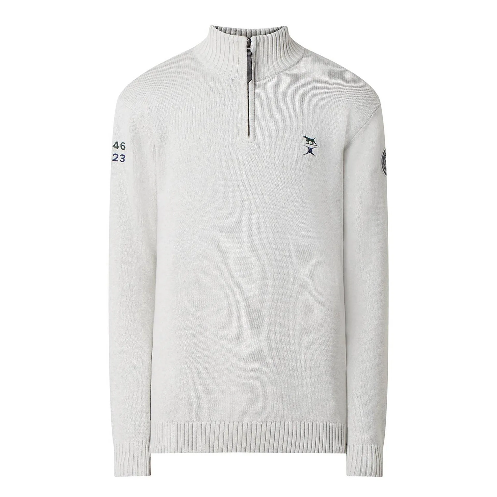Half-Zip Long-Sleeve Cotton Sweatshirt