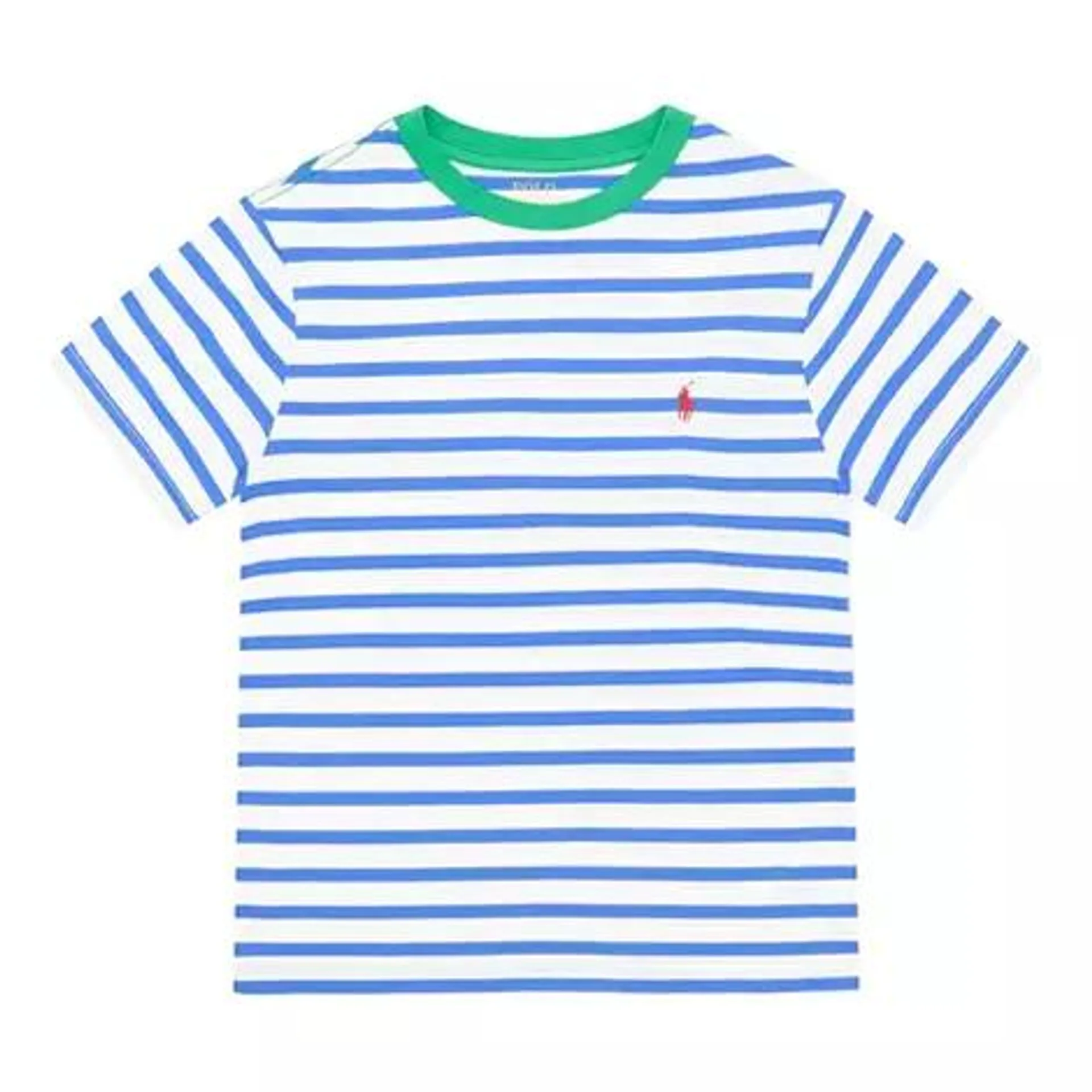 Striped Embroidered Logo T-Shirt