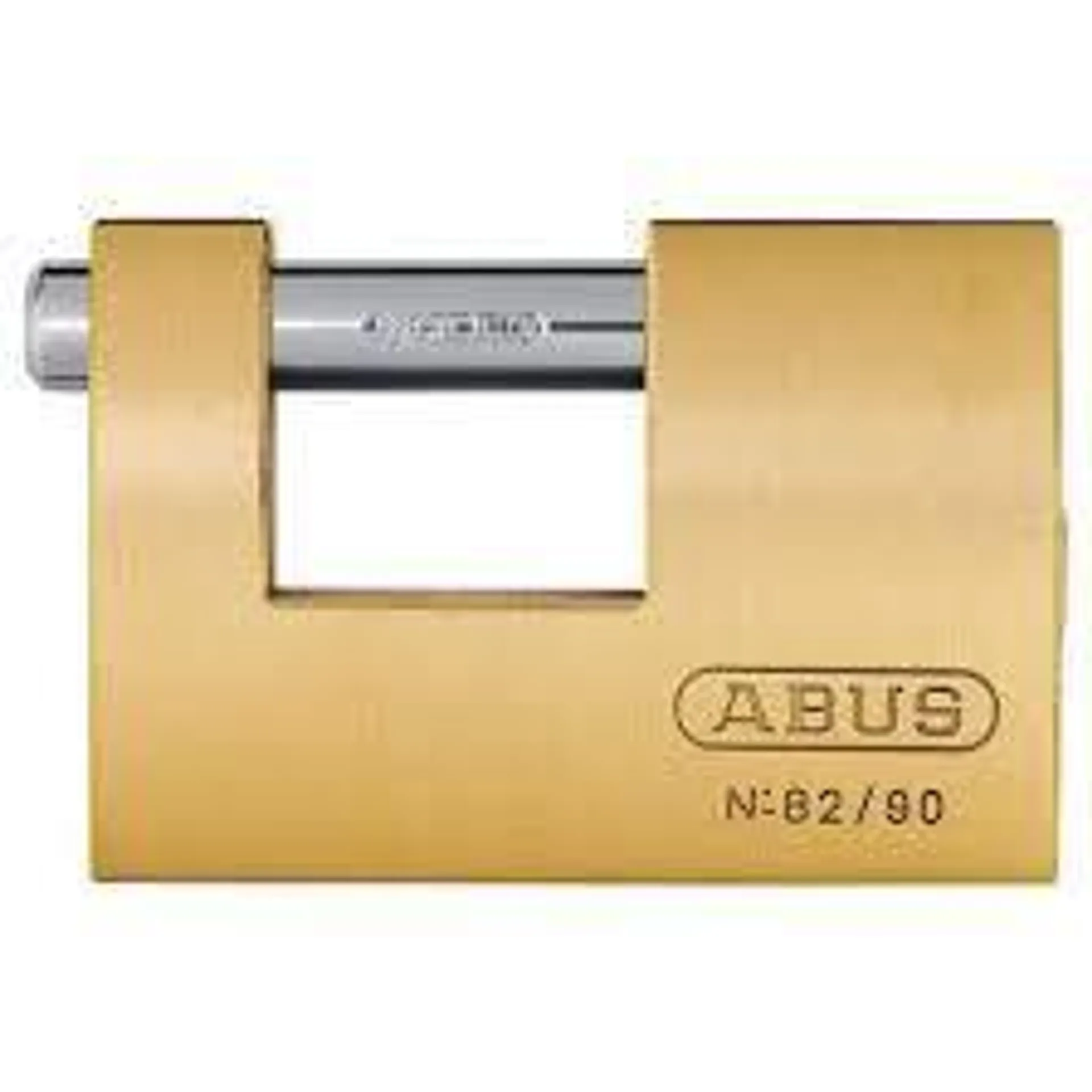 ABUS Monobloc 82/90mm All Weather Brass, Steel Padlock